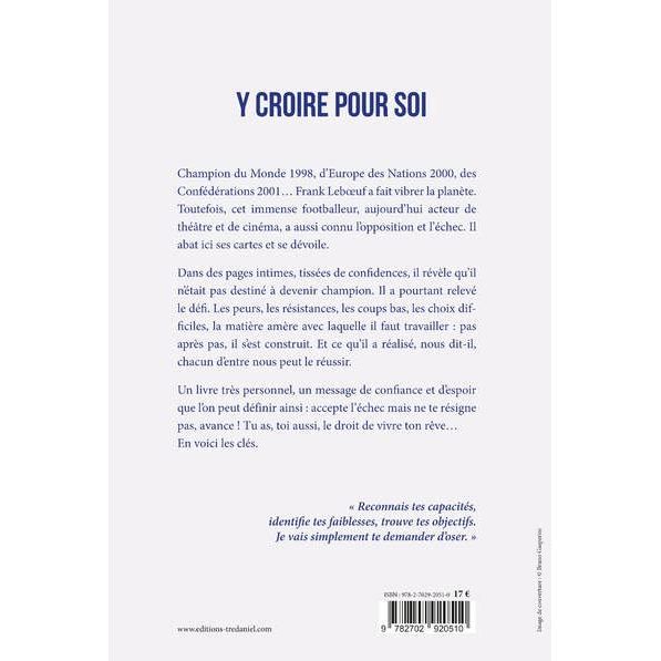Y croire pour soi - Une histoire de force et de confiance, y croire pour soi ! - Le Courrier du Livre - Livre - - La Guilde Culinaire