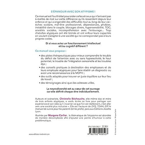 Le manuel de survie de l'adulte atypique - Le Courrier du Livre - Livre de psychologie - - La Guilde Culinaire