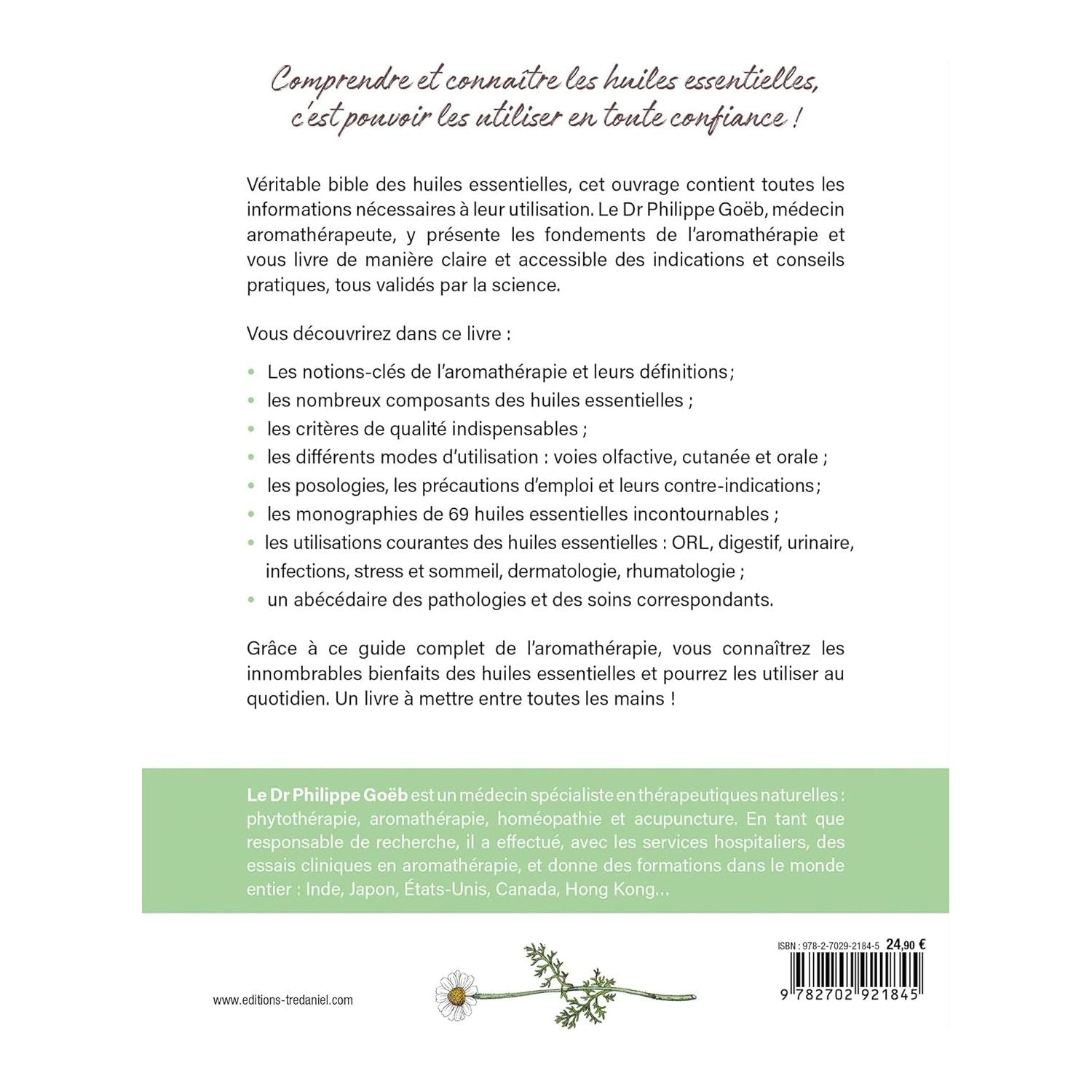 Huiles essentielles en toute confiance : connaître les huiles et les utiliser au quotidien - Le Courrier du Livre - Livre - - La Guilde Culinaire
