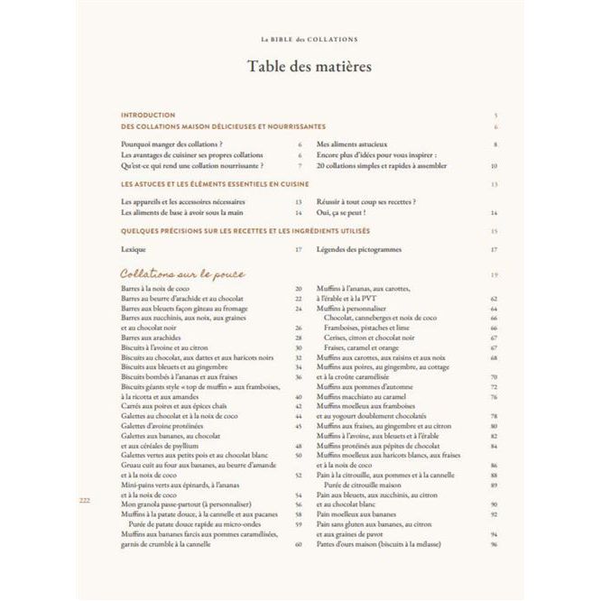 La bible des collations - De L'Homme Ed. - Livre de cuisine - - La Guilde Culinaire