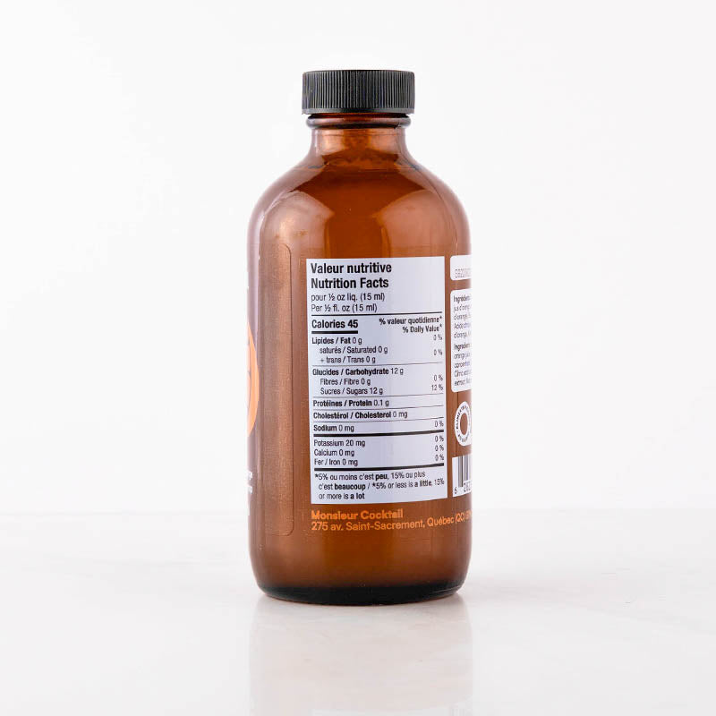 Sirop d'orange 250ml - Monsieur Cocktail - Sirop - - La Guilde Culinaire