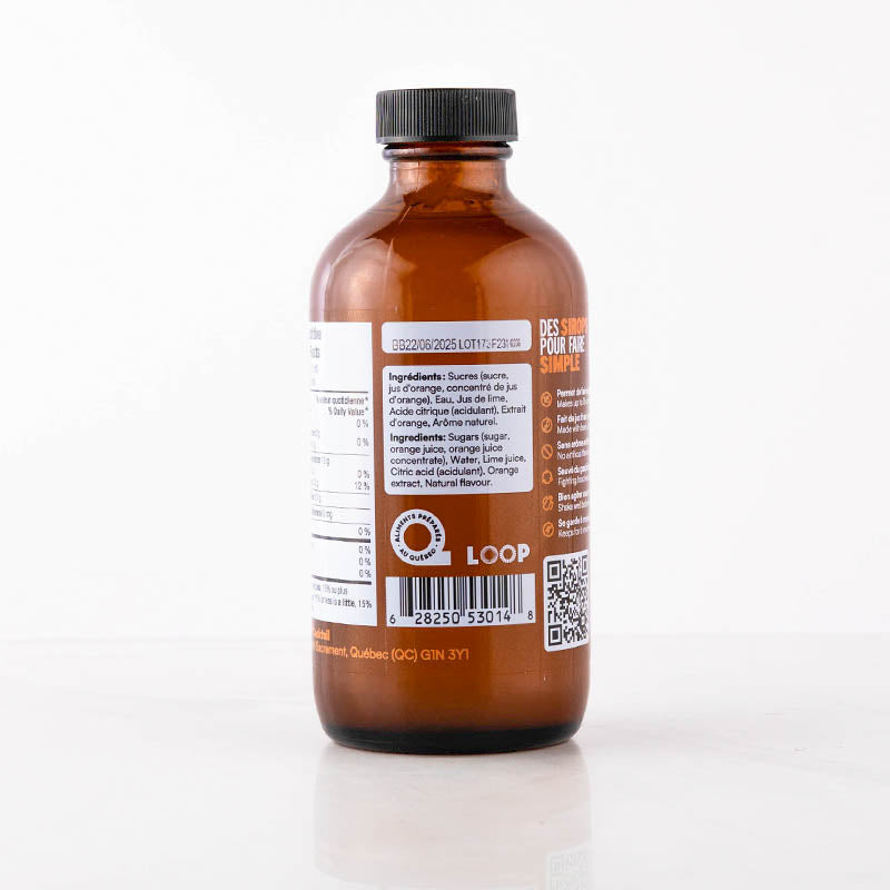 Sirop d'orange 250ml - Monsieur Cocktail - Sirop - - La Guilde Culinaire