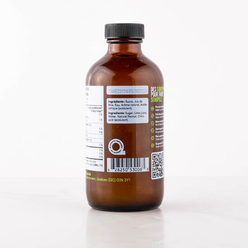 Sirop de Lime 250ml - Monsieur Cocktail - Sirop - - La Guilde Culinaire