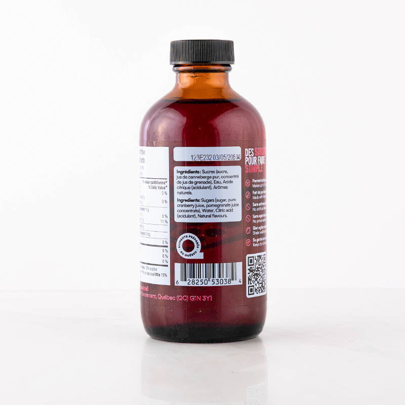 Sirop de Grenadine 250ml - Monsieur Cocktail - Sirop - - La Guilde Culinaire