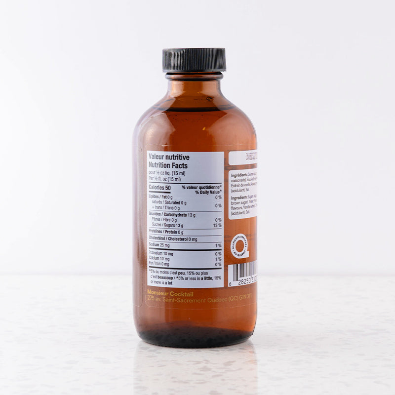 Sirop caramel salé 250ml - Monsieur Cocktail - Sirop - - La Guilde Culinaire