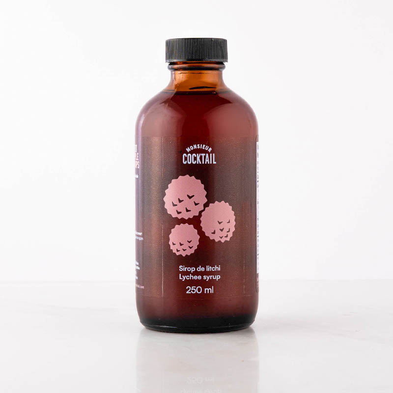 Sirop de Litchi 250ml - ÉDITION LIMITÉE - Monsieur Cocktail - Sirop - - La Guilde Culinaire