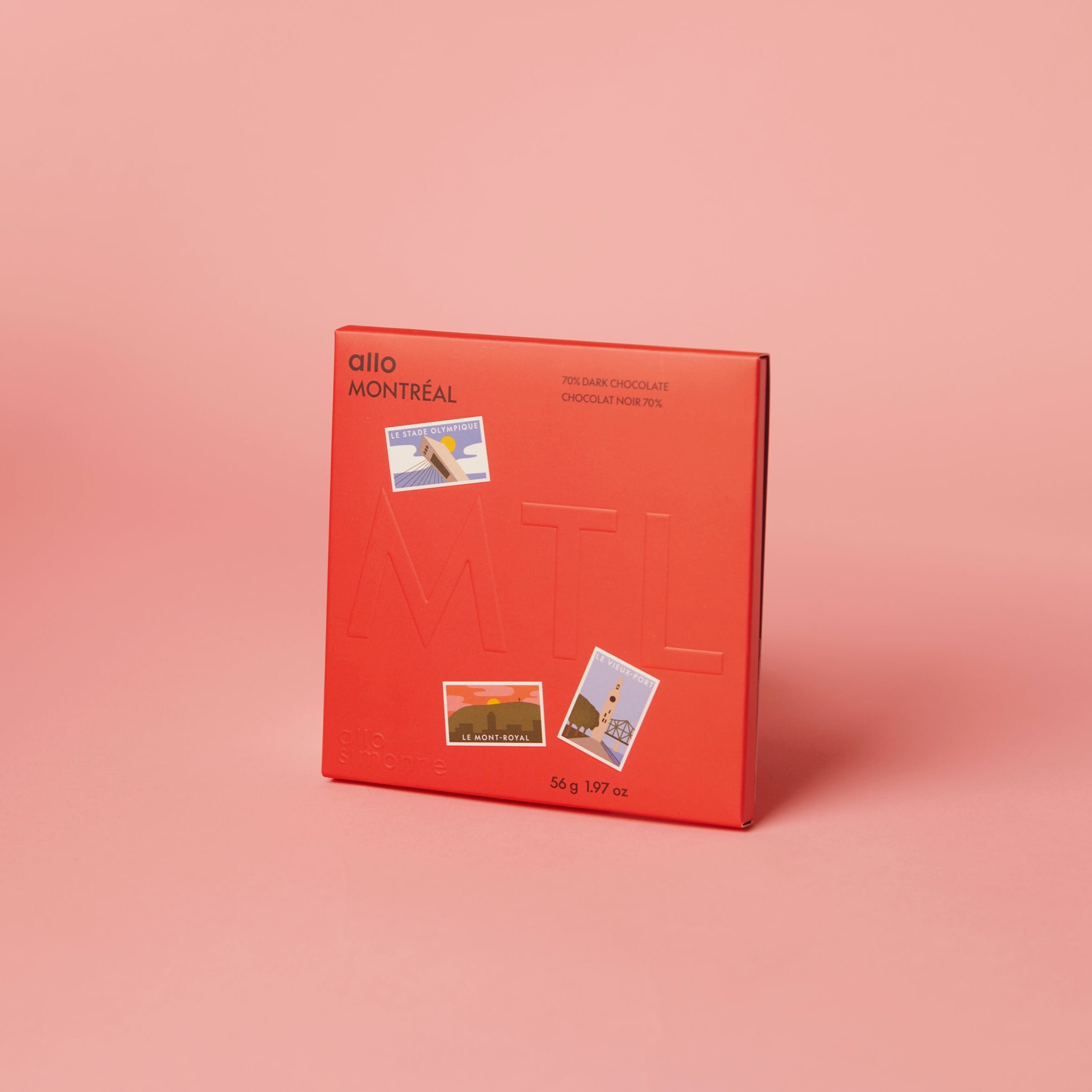 Tablette Montréal Chocolat Noir 70% - Allo Simonne - Tablette de chocolat - - La Guilde Culinaire