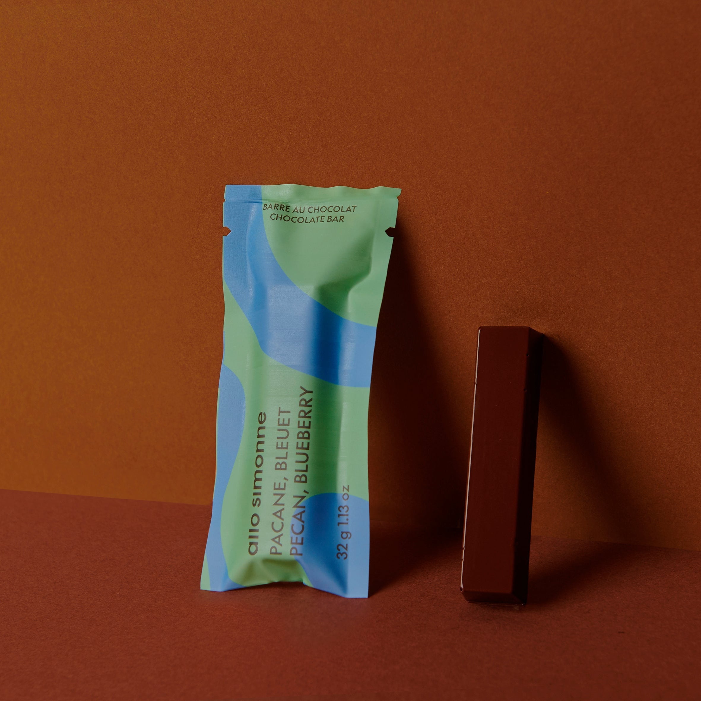 Mini Barre - Pacane, Bleuet - Allo Simonne - Barre de chocolat - - La Guilde Culinaire