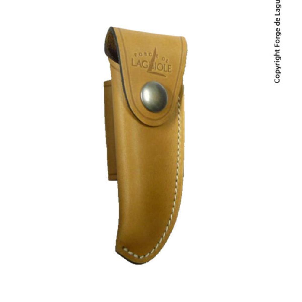 Etui en Cuir Buron 12 cm – Laguiole Fauve - Laguiole - Couteau de poche - B 3 F - La Guilde Culinaire