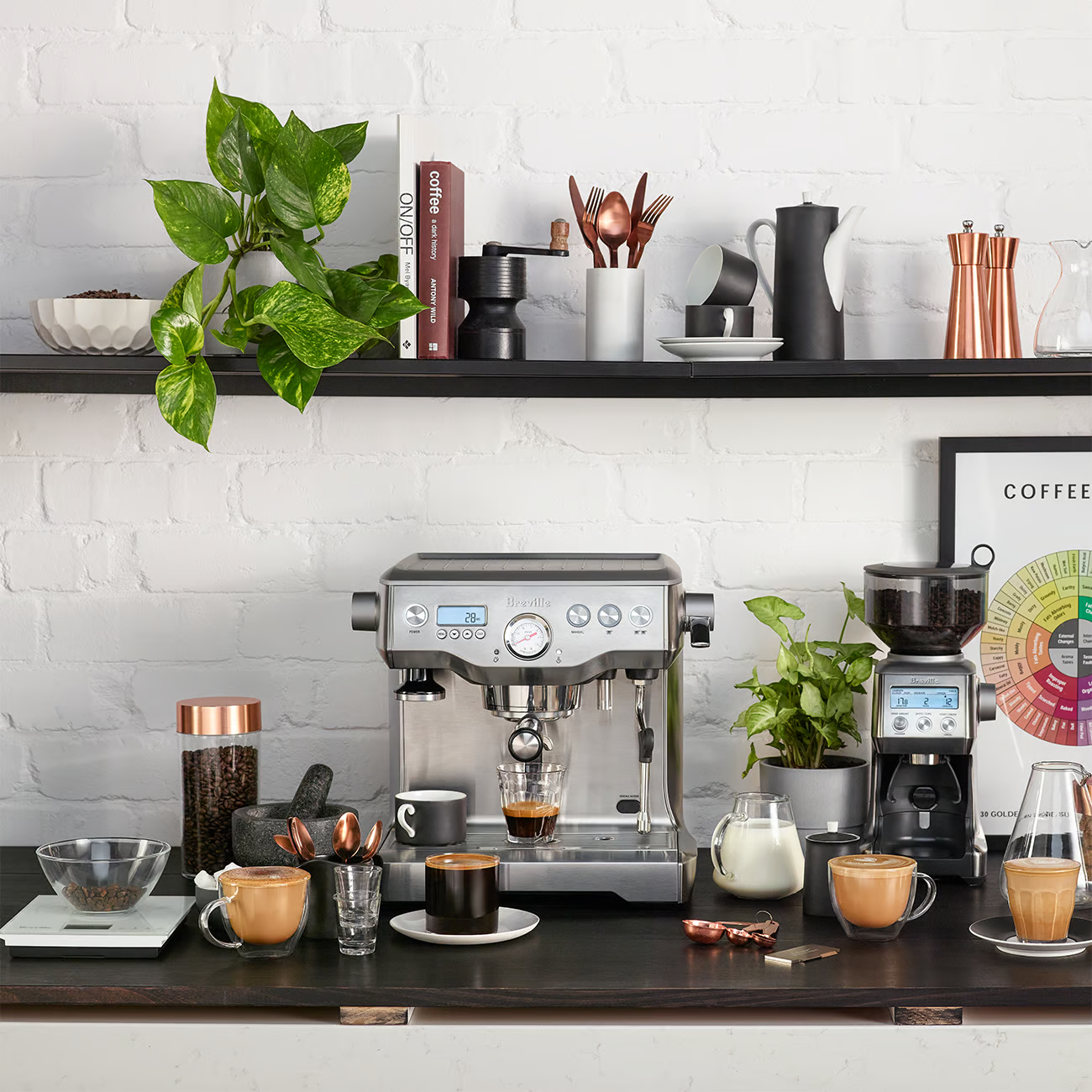 Machine à Café The Dynamic Duo - Breville - Machine à espresso - - La Guilde Culinaire