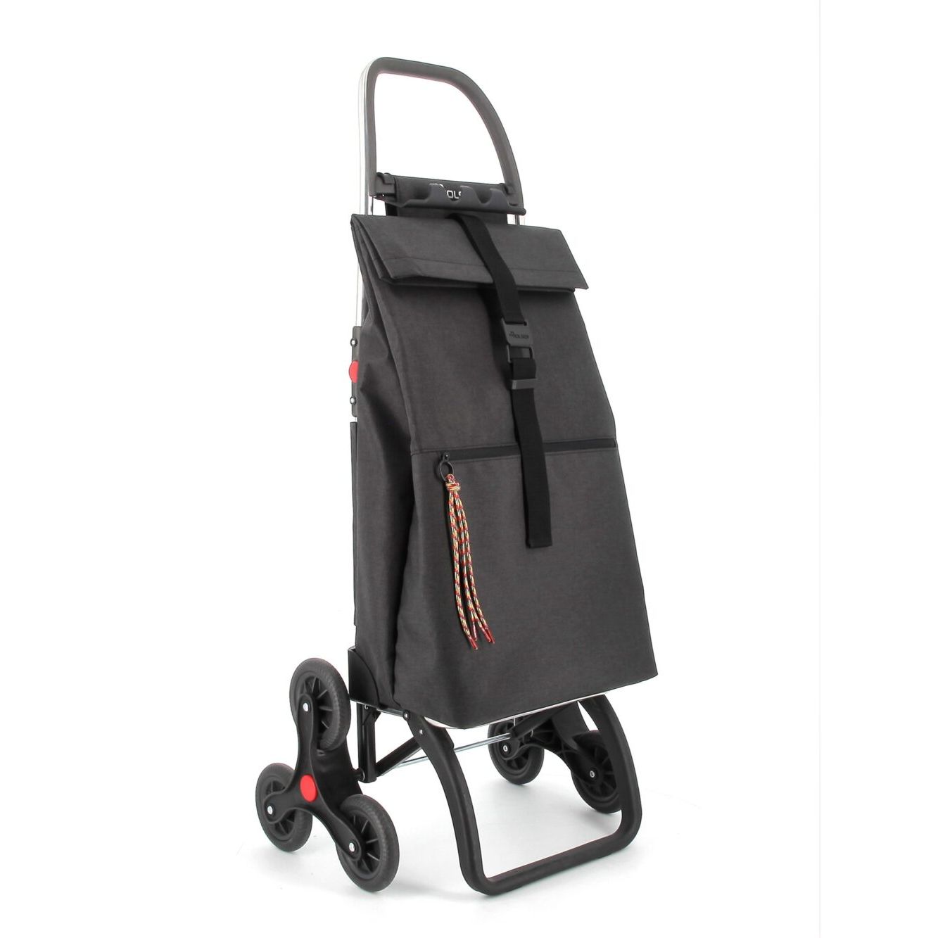 Chariot pliable Big Tweed 6 Roues Monte Escaliers Noir - Rolser - Sac à épicerie - BIG018BLK - La Guilde Culinaire