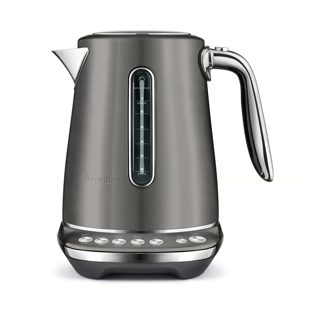 Bouilloire Le Smart Kettle Luxe Acier inoxydable noir - Breville - Bouilloire - BKE845BST1BCA1 - La Guilde Culinaire
