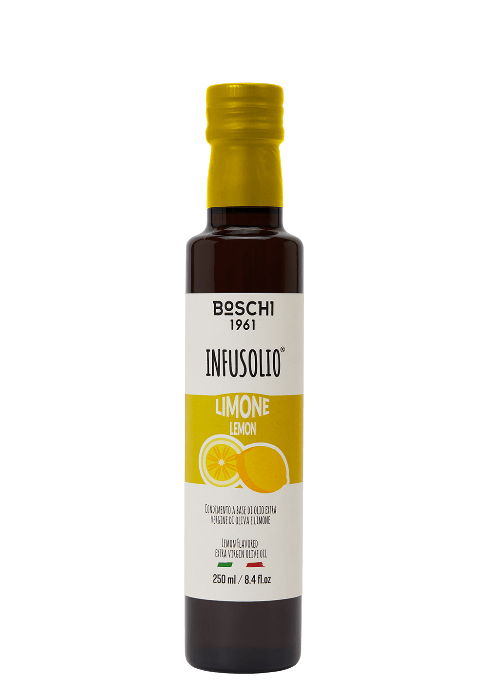 Huile d'olive extra vierge aromatisée au citron Il Boschetto – 250 ml