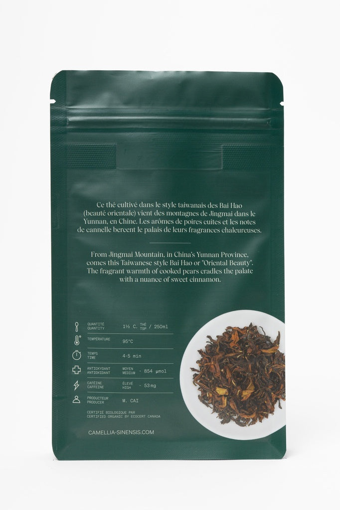 Beauté Orientale biologique (sac de 40g) - Camellia Sinensis - Thé et infusion - - La Guilde Culinaire