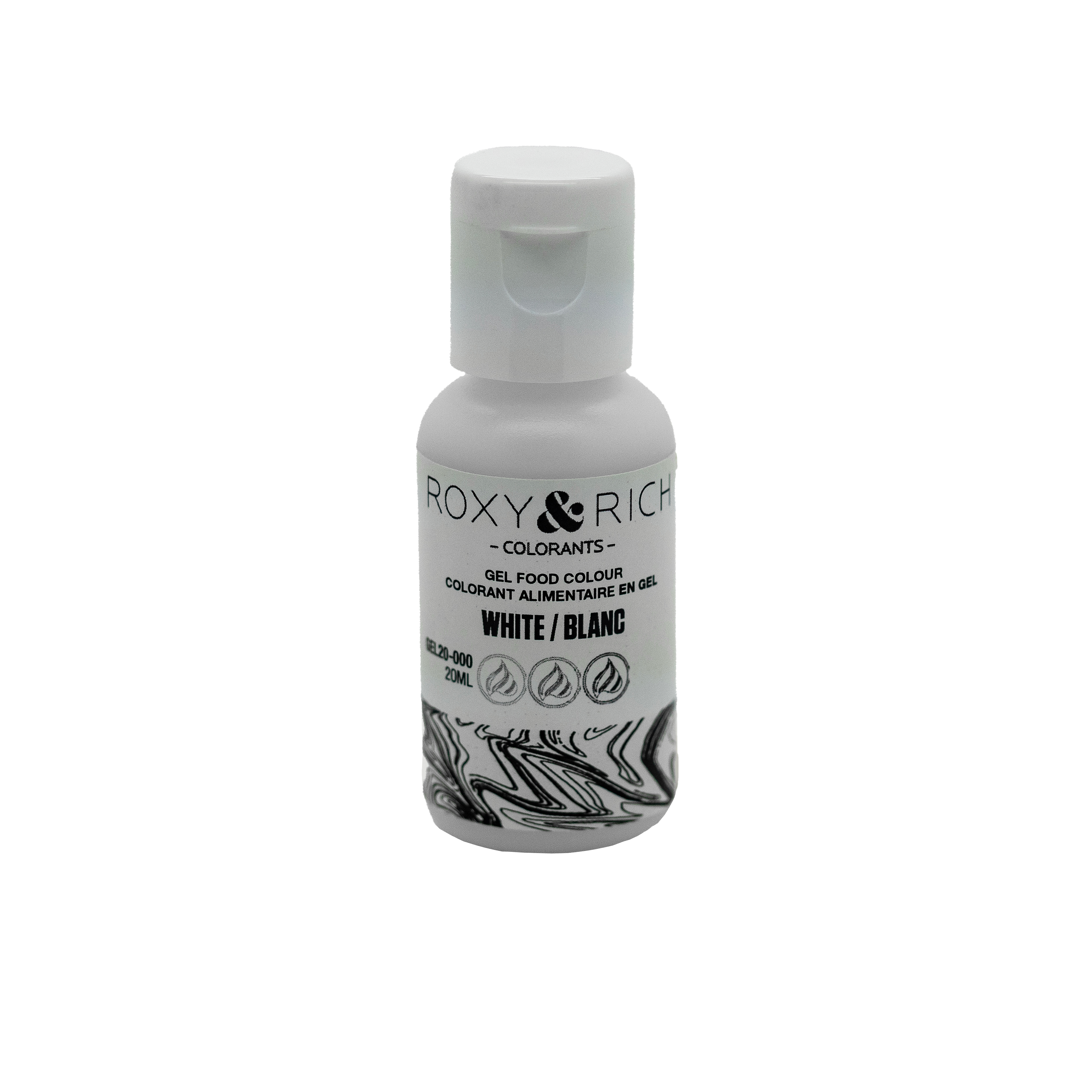 Gel colorant - Blanc (20ml) - Roxy & Rich - Colorant alimentaire - - La Guilde Culinaire