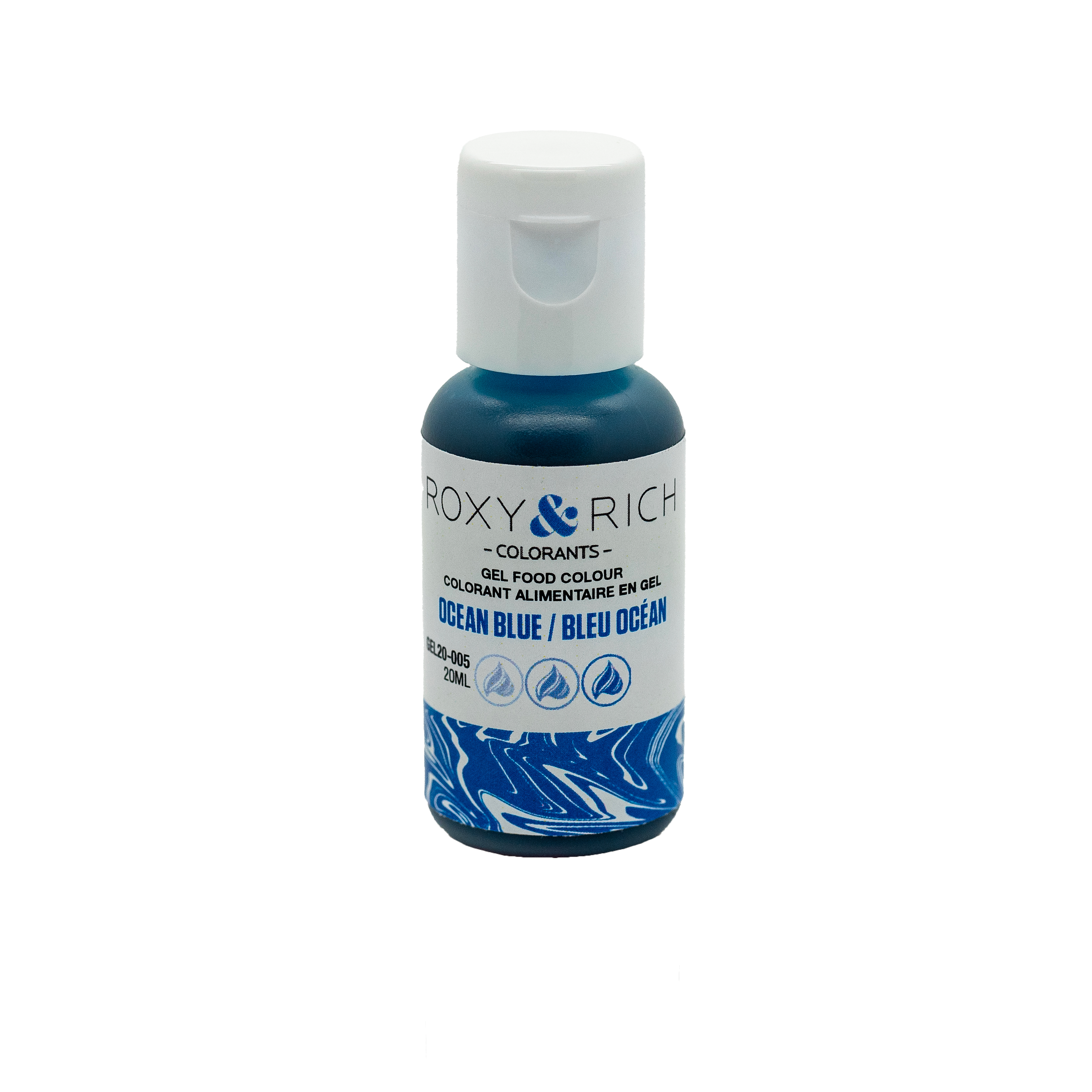 Gel colorant - Océan Bleu (20ml) - Roxy & Rich - Colorant alimentaire - - La Guilde Culinaire