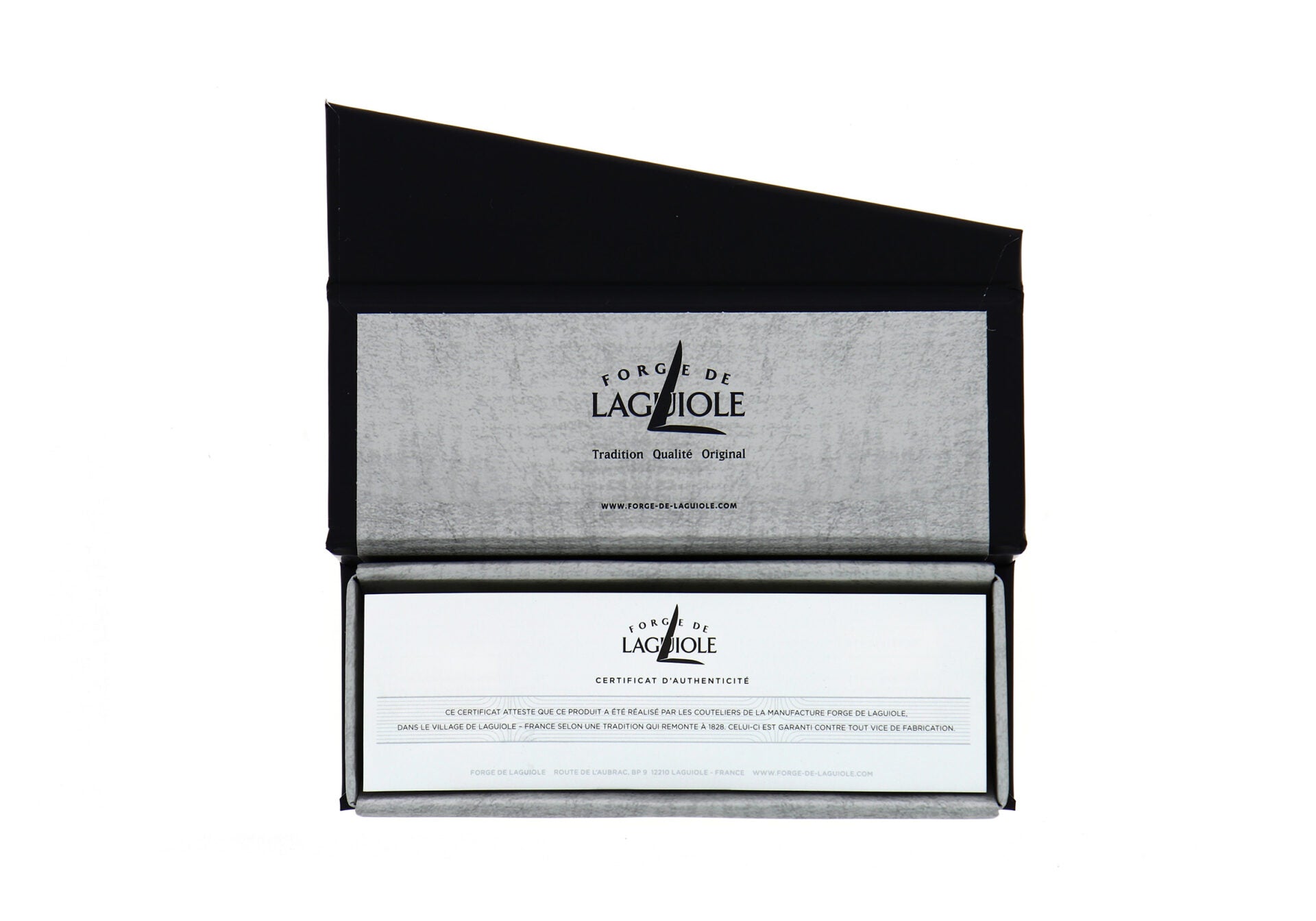 Couteau pliant 11 cm, mitre inox, Pointe de corne Aubrac – Laguiole - Laguiole - Couteau de poche - - La Guilde Culinaire