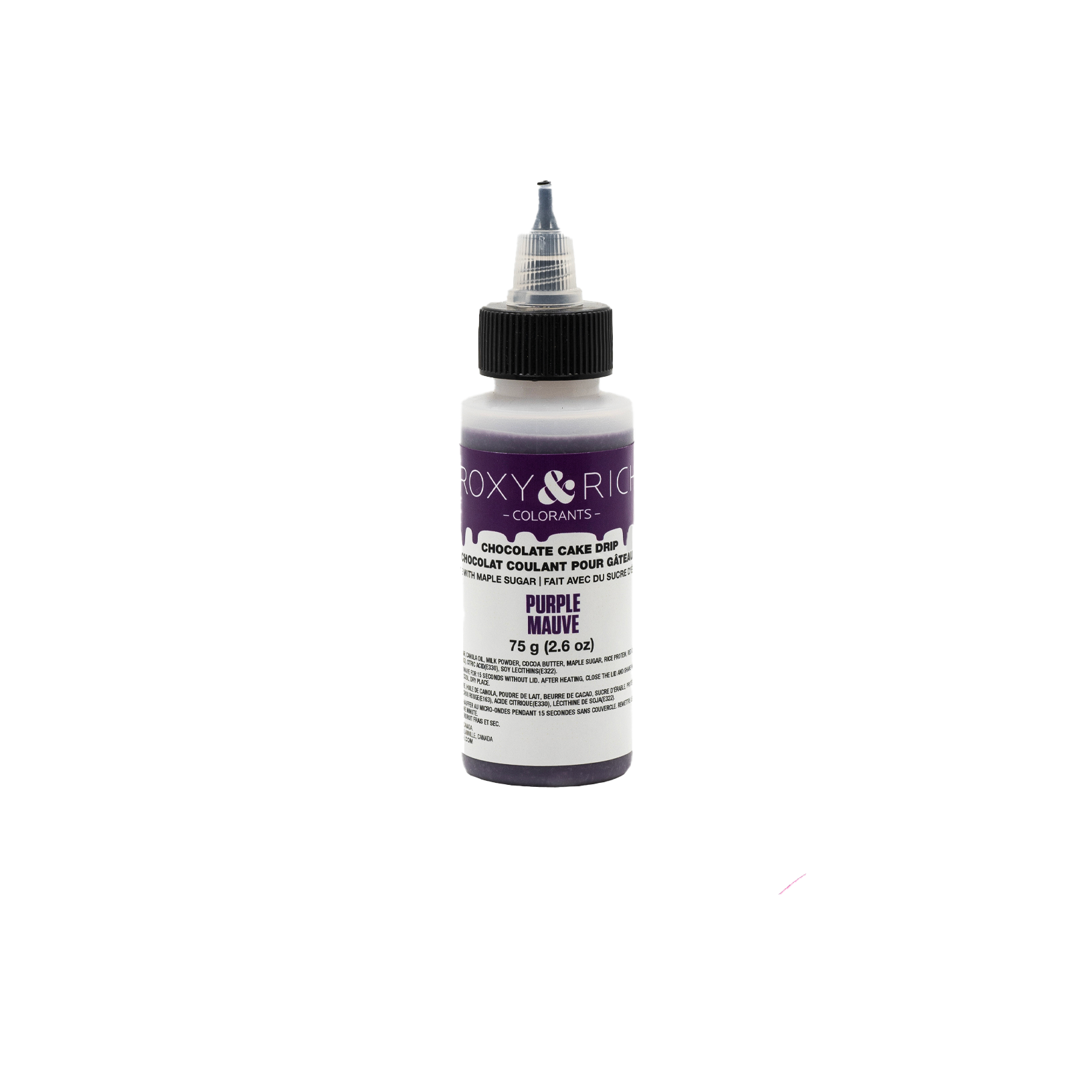 Chocolat Coulant pour Gâteau “Cake Drip” Mauve 75g - Roxy & Rich - Chocolat coulant pour gâteau - CD2-006 - La Guilde Culinaire