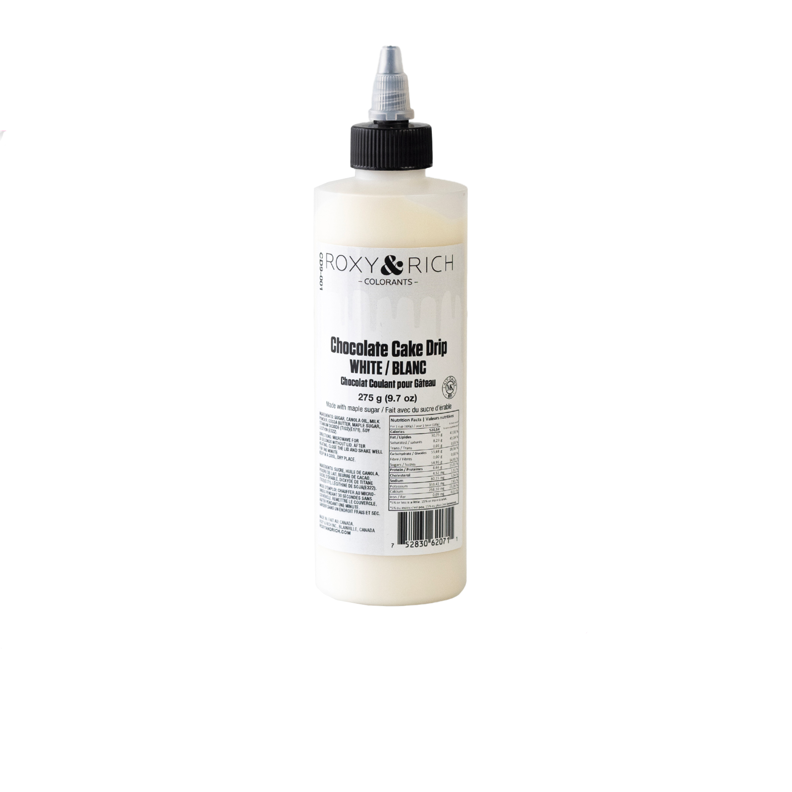 Chocolat Coulant pour Gâteau “Cake Drip” Blanc - Roxy & Rich - Chocolat coulant pour gâteau - - La Guilde Culinaire
