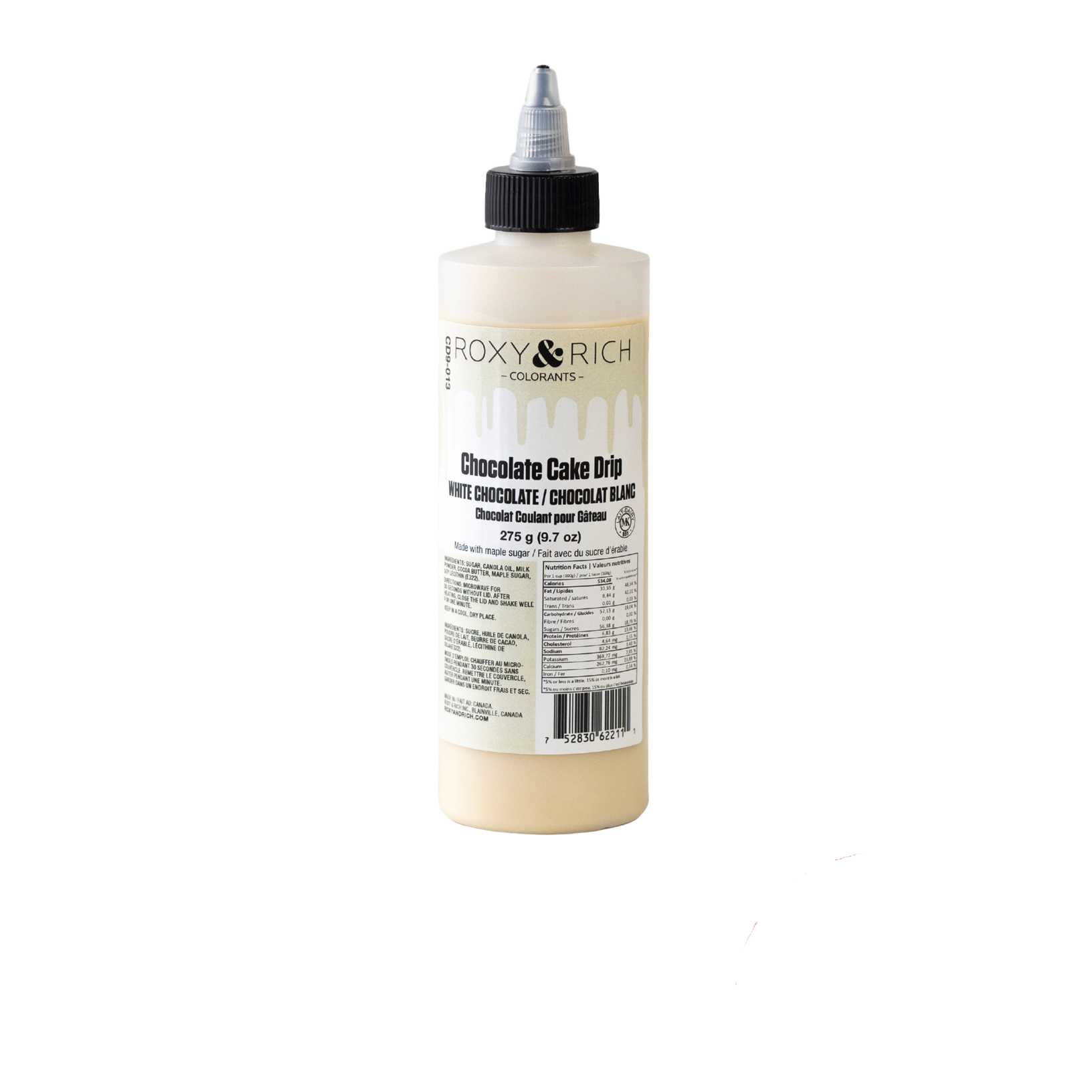 Chocolat Coulant pour Gâteau “Cake Drip” Chocolat Blanc - 275g - Roxy & Rich - Chocolat coulant pour gâteau - - La Guilde Culinaire