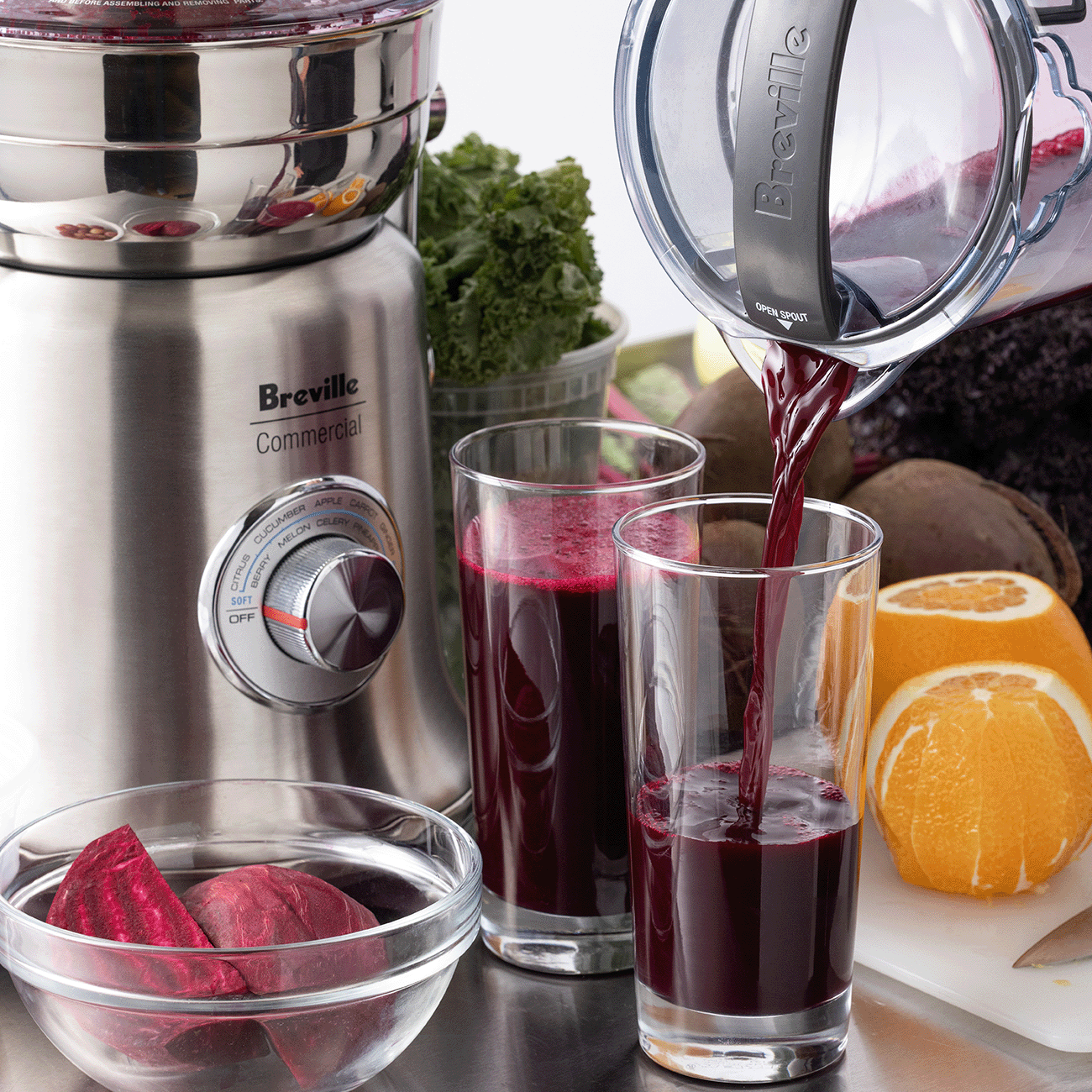 Presse-agrumes The Juice Fountain XL Pro - Breville - Extracteur de jus - - La Guilde Culinaire