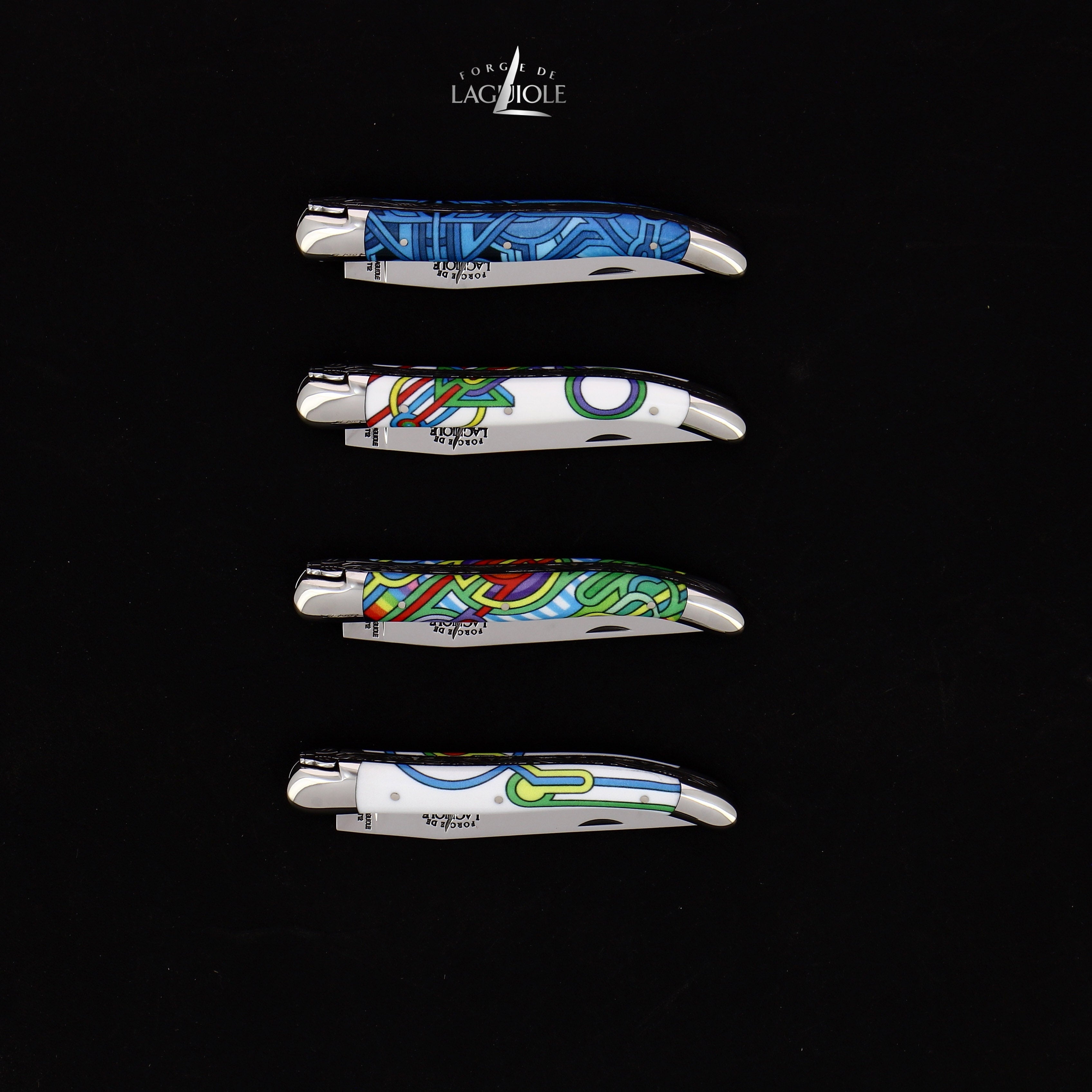 Couteau pliant 11 cm, mitres inox brillant, Seize Happywallmaker – Laguiole - Laguiole - Couteau de poche - - La Guilde Culinaire