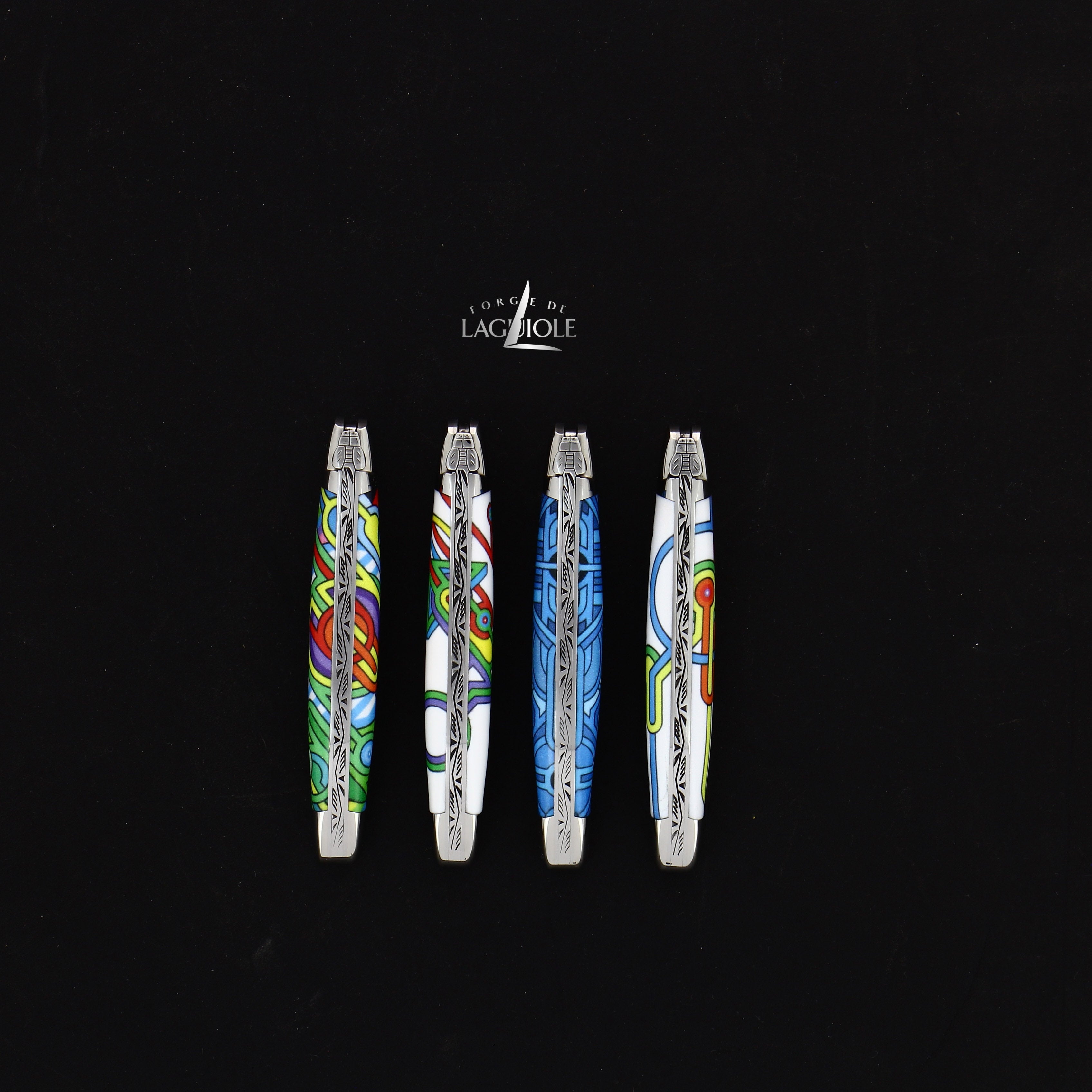 Couteau pliant 11 cm, mitres inox brillant, Seize Happywallmaker – Laguiole - Laguiole - Couteau de poche - - La Guilde Culinaire