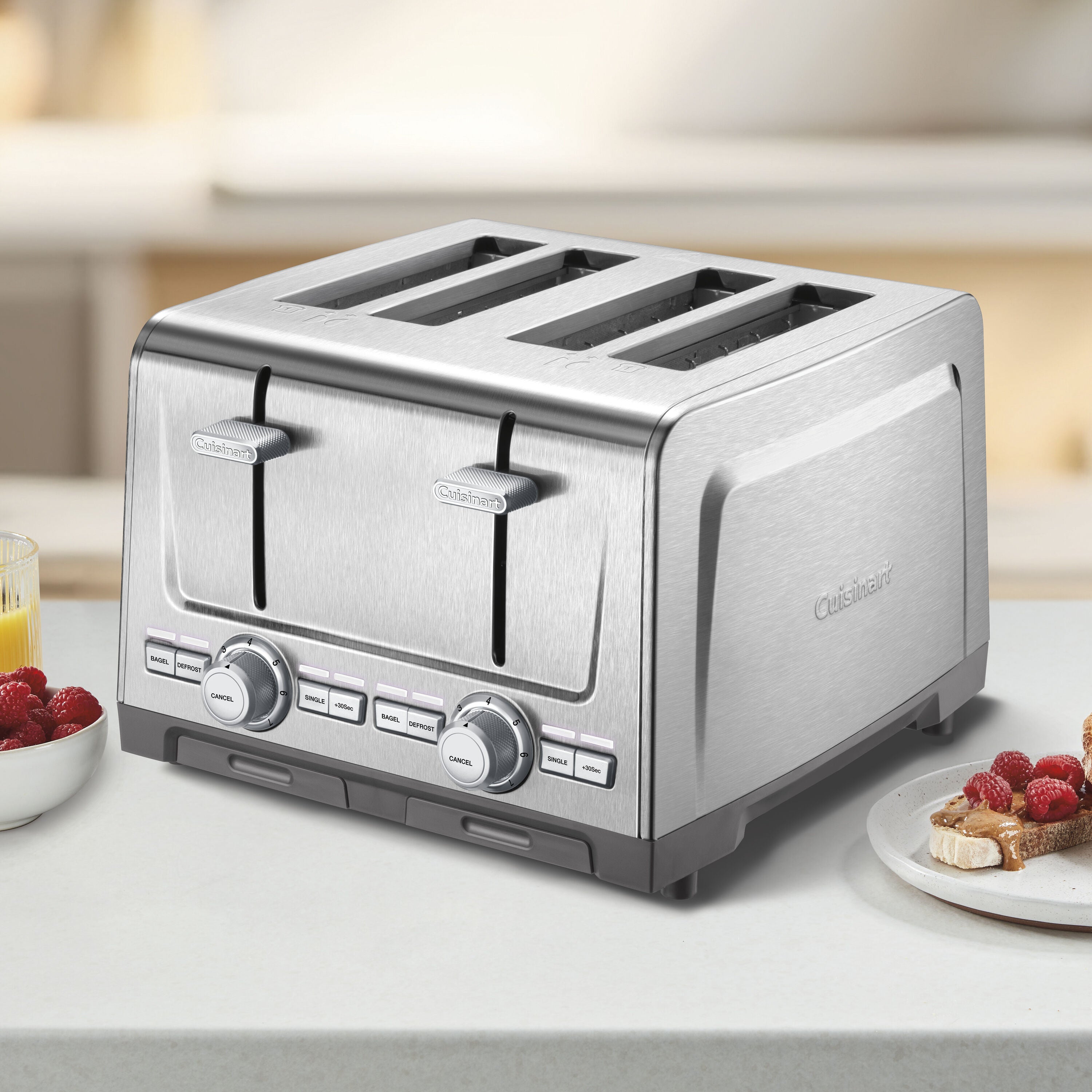 XL 4-Slice Stainless Steel Toaster