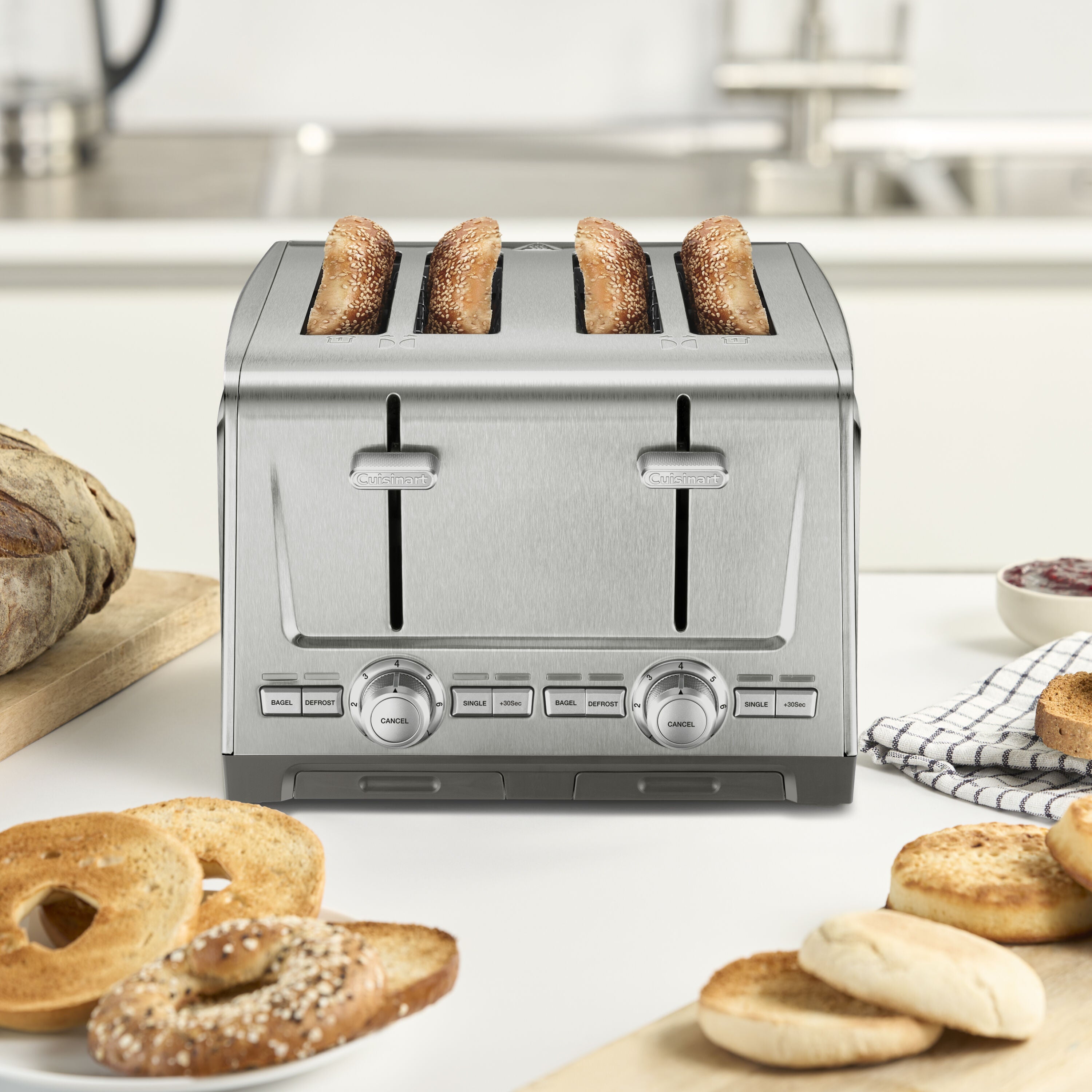XL 4-Slice Stainless Steel Toaster
