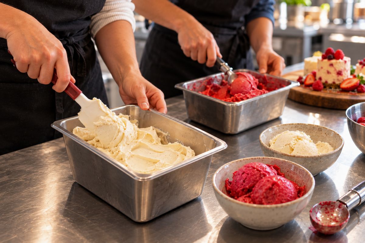 CRÈMES GLACÉES, SORBETS ET DESSERTS GLACÉS - La Guilde Culinaire - Cours - Cours de cuisine - - La Guilde Culinaire