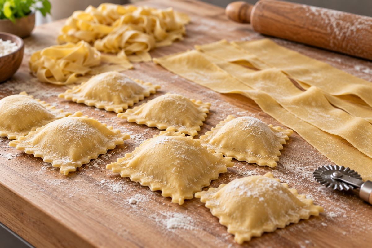 CUISINE ITALIENNE : RÉALISER DES PÂTES FRAÎCHES ET RAVIOLIS MAISON - La Guilde Culinaire - Cours - Cours de cuisine - - La Guilde Culinaire