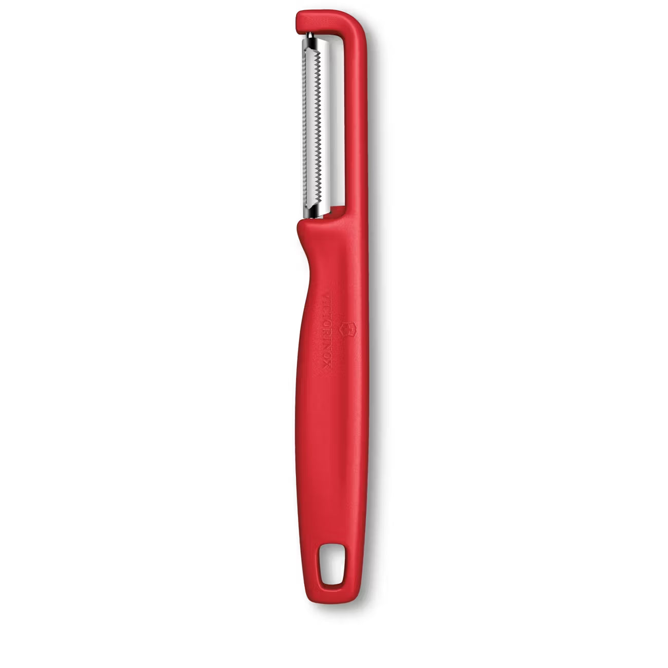Éplucheur à lame dentée Iota Rouge - Victorinox - Éplucheur - 6.0943.1 - La Guilde Culinaire