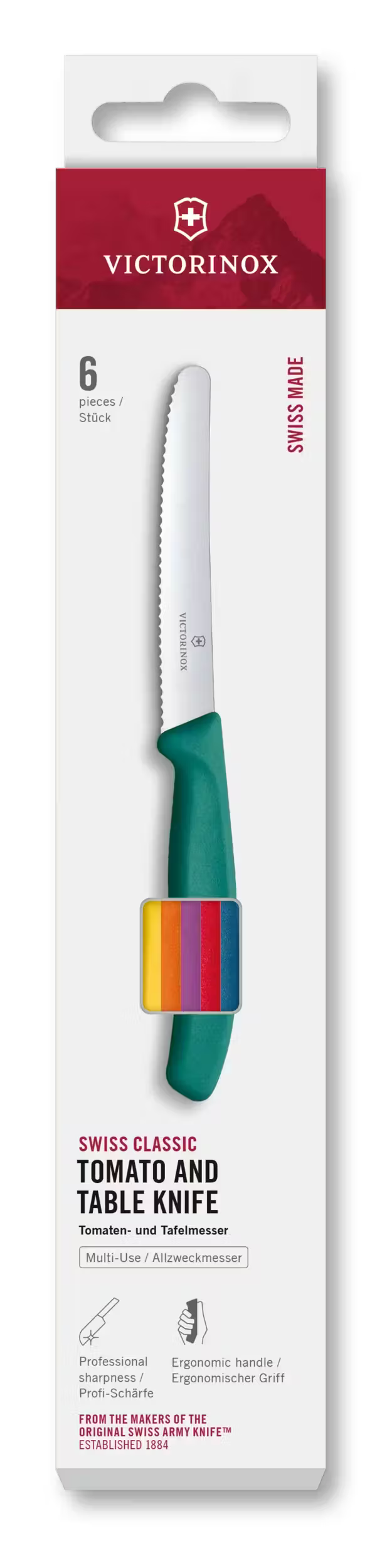 Set de couteaux à tomates et de table Swiss Classic - Victorinox - Couteau de table - - La Guilde Culinaire