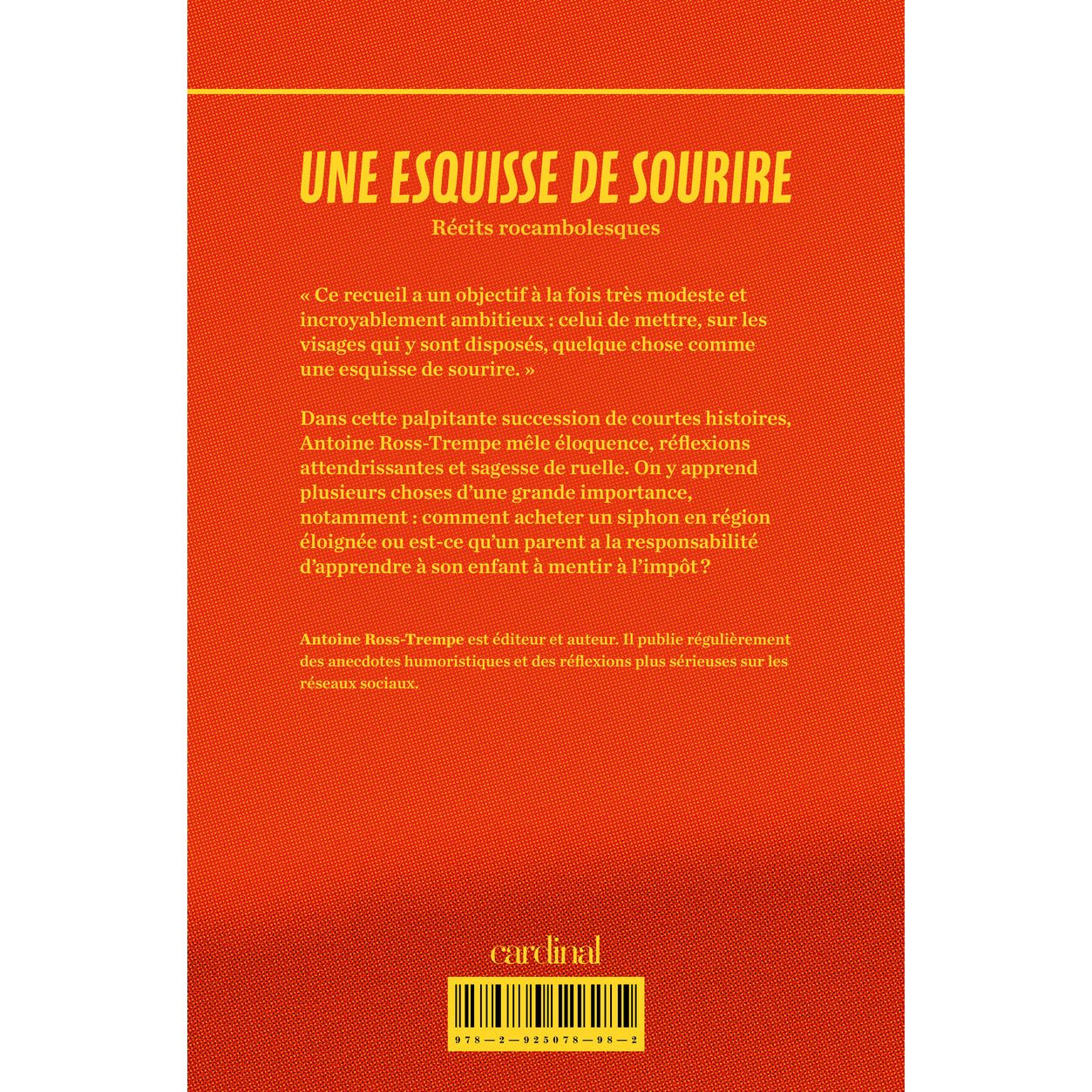 Une esquisse de sourire - Cardinal Ed. - Livre de bien-être - - La Guilde Culinaire