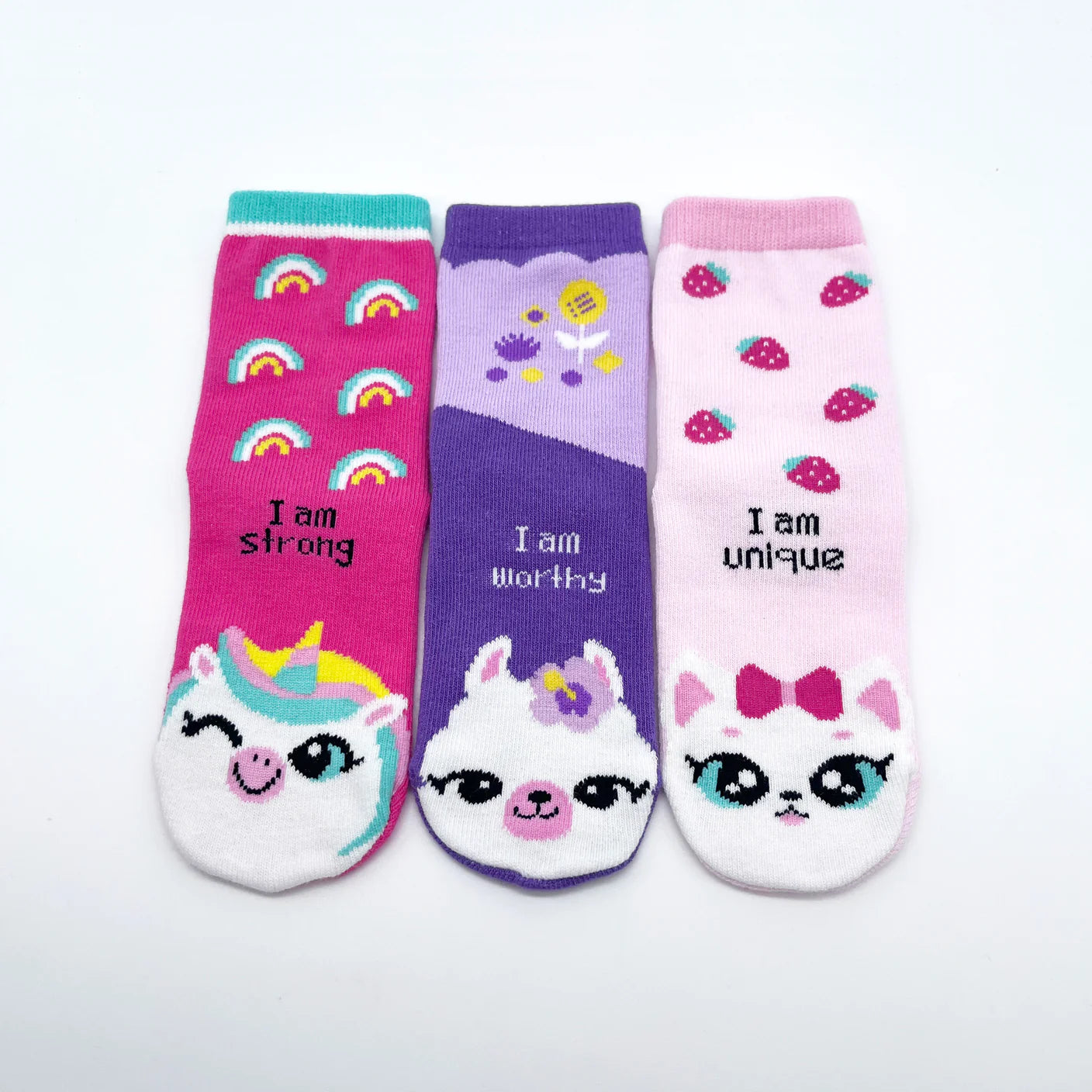 Chaussettes - Set pour fille (Unicorn/Kitty/Llama) 4-7 ans - Suyon Collection - Chaussettes - SY-SK-47-PP - La Guilde Culinaire