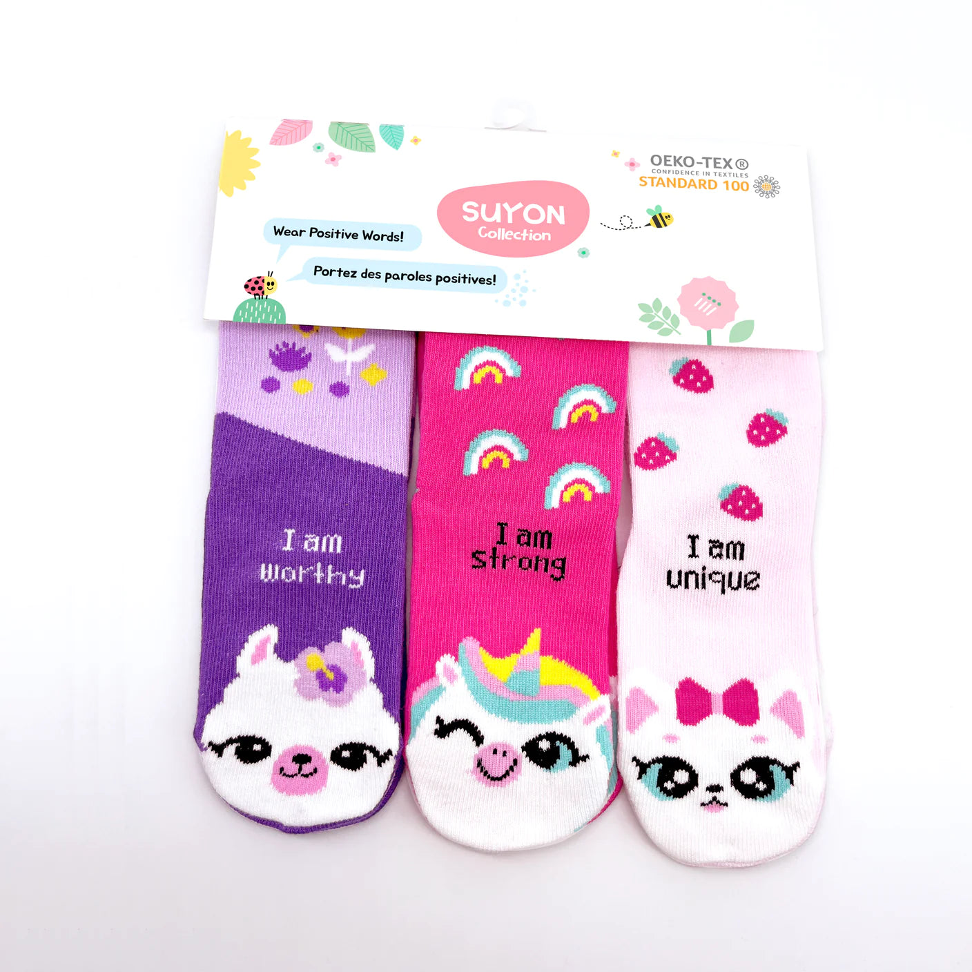Chaussettes - Set pour fille (Unicorn/Kitty/Llama) - Suyon Collection - Chaussettes - - La Guilde Culinaire