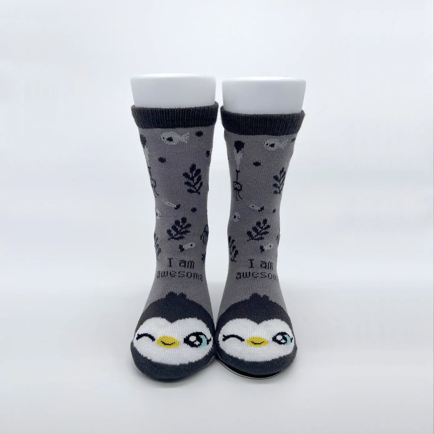Chaussettes - Penguin - I am awesome! ! - Suyon Collection - Chaussettes - - La Guilde Culinaire