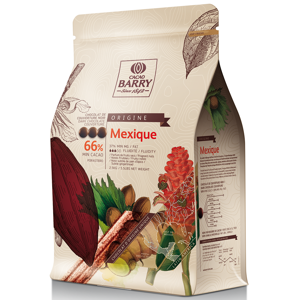 Chocolat Mexique Pure Origine 66% cacao - Cacao Barry - Chocolat noir - - La Guilde Culinaire