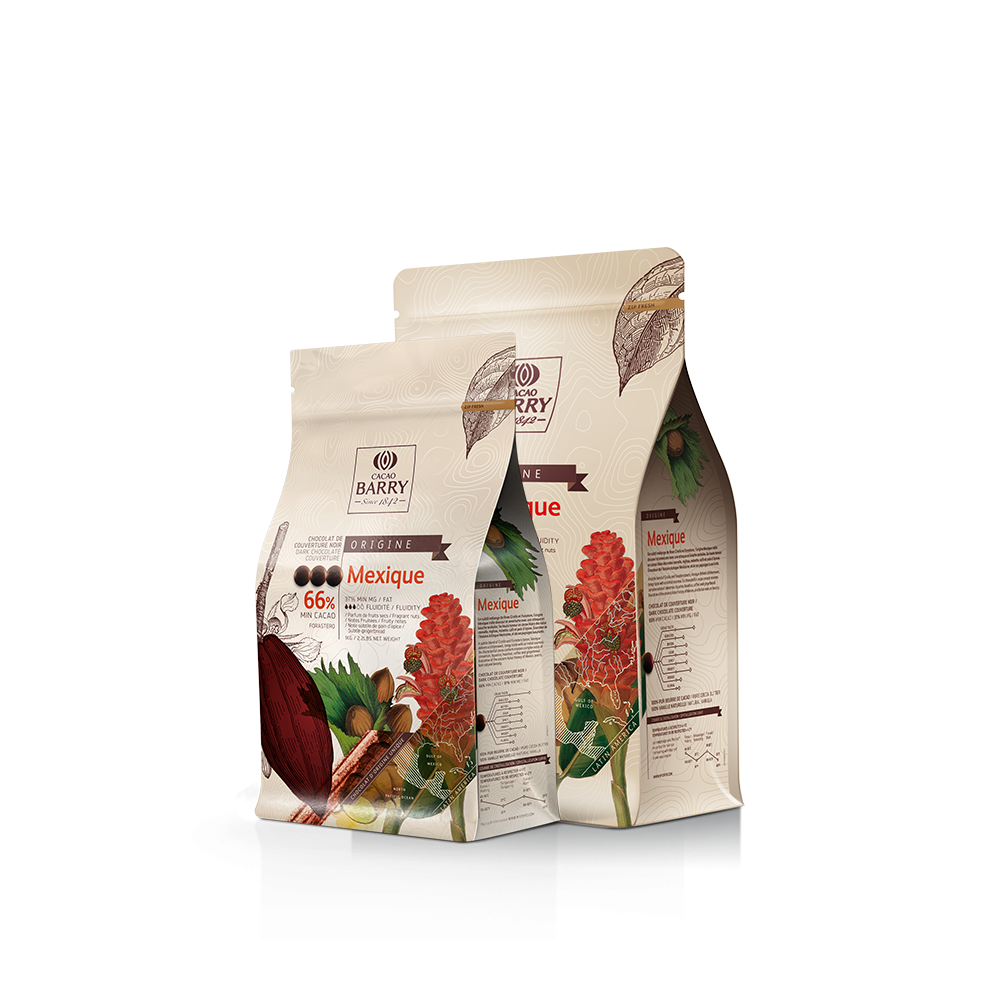 Chocolat Mexique Pure Origine 66% cacao 1kg - Cacao Barry - Chocolat noir - CHOCO MEXIQUE - 1KG - La Guilde Culinaire