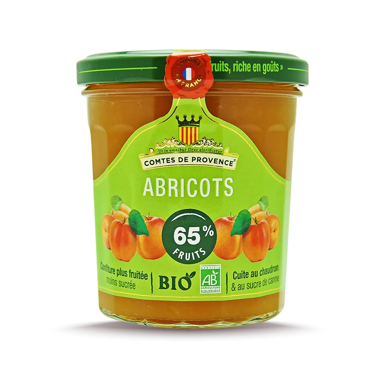 Tartinade d'abricots biologique 320 ml / 10,8 oz - Comtes de Provence - Comtes de Provence - Confiture - - La Guilde Culinaire