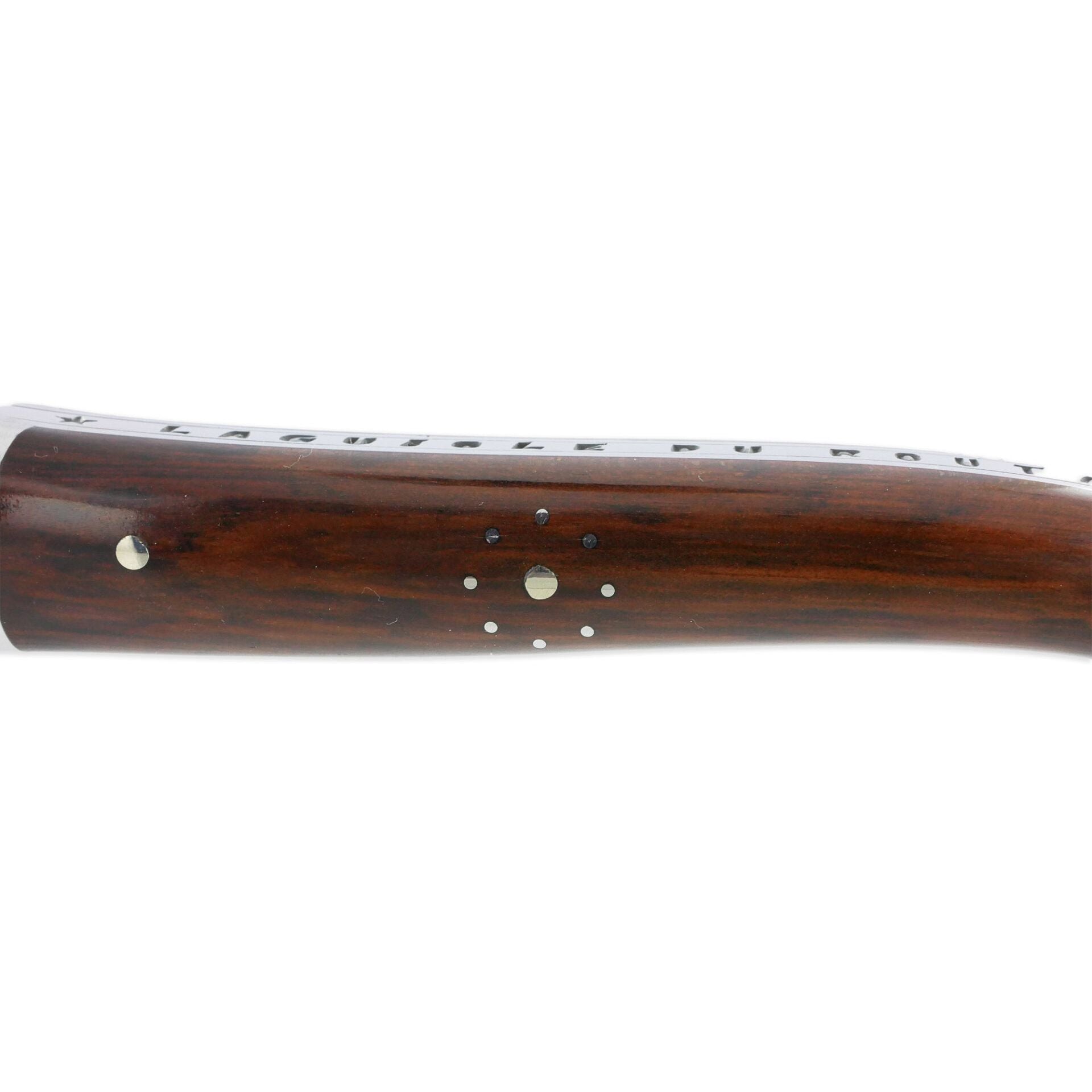 Couteau pliant 11 cm, mitre inox brillant, Amourette + Étui Buron Chocolat – Laguiole - Laguiole - Couteau de poche - - La Guilde Culinaire
