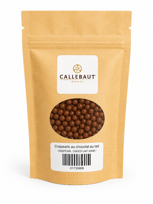Crispearls au chocolat au lait 50GR - Callebaut - Chocolat au lait - CRISPEARL CHOCO LAIT 50GR - La Guilde Culinaire
