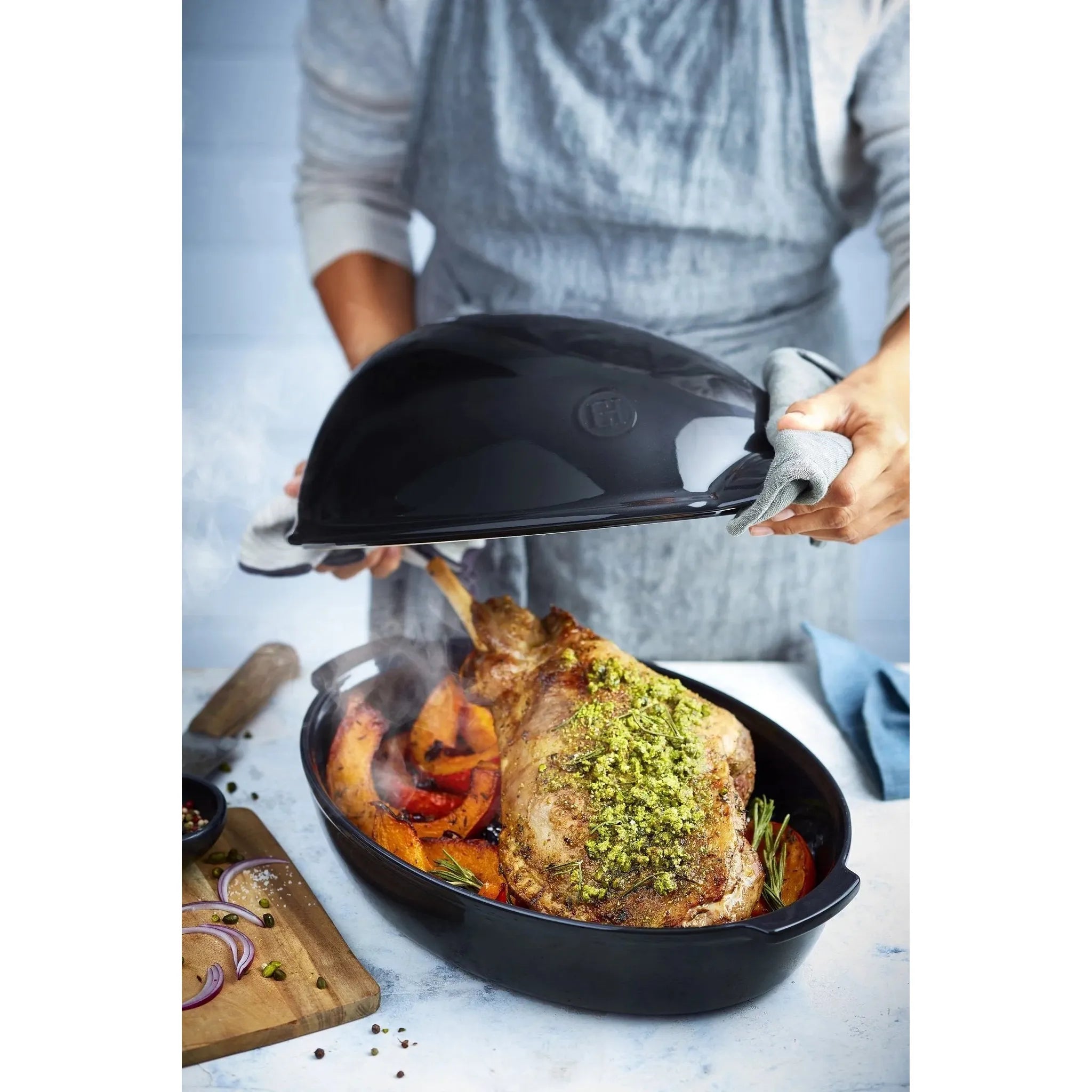 Grande Brique à Rôtir - Emile Henry - Emile Henry - Brique à Rôtir - - La Guilde Culinaire