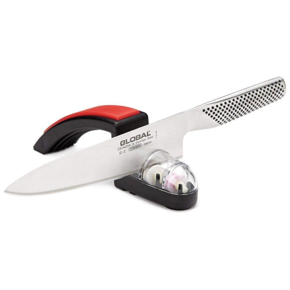 Ensemble couteau et affûteur GLOBAL 2 pièces - Global ! - Global - Couteau multi-usages - - La Guilde Culinaire