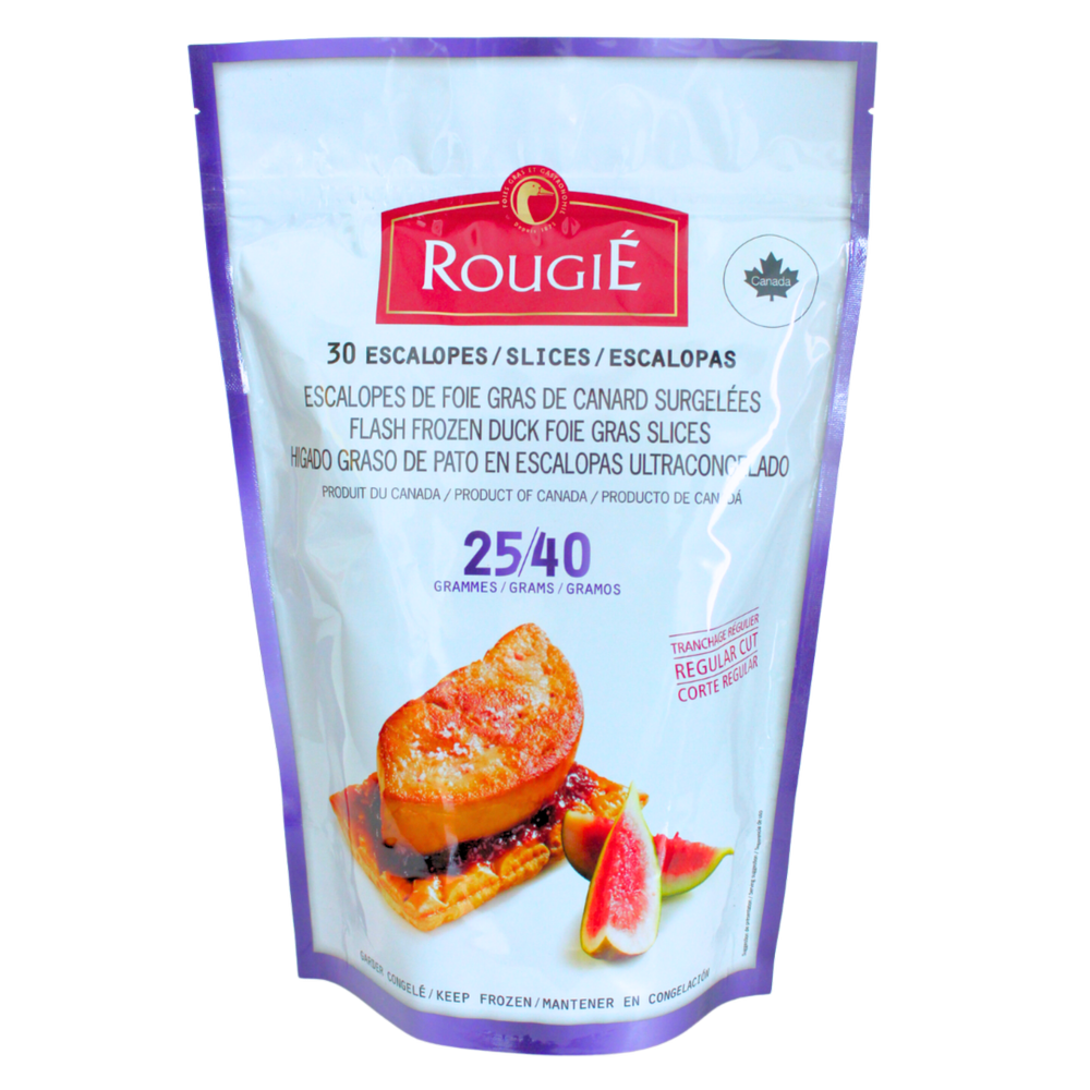 Escalopes de foie gras de canard surgelé "Mini" - environ 30 Escalopes - Rougié - Foie gras - - La Guilde Culinaire