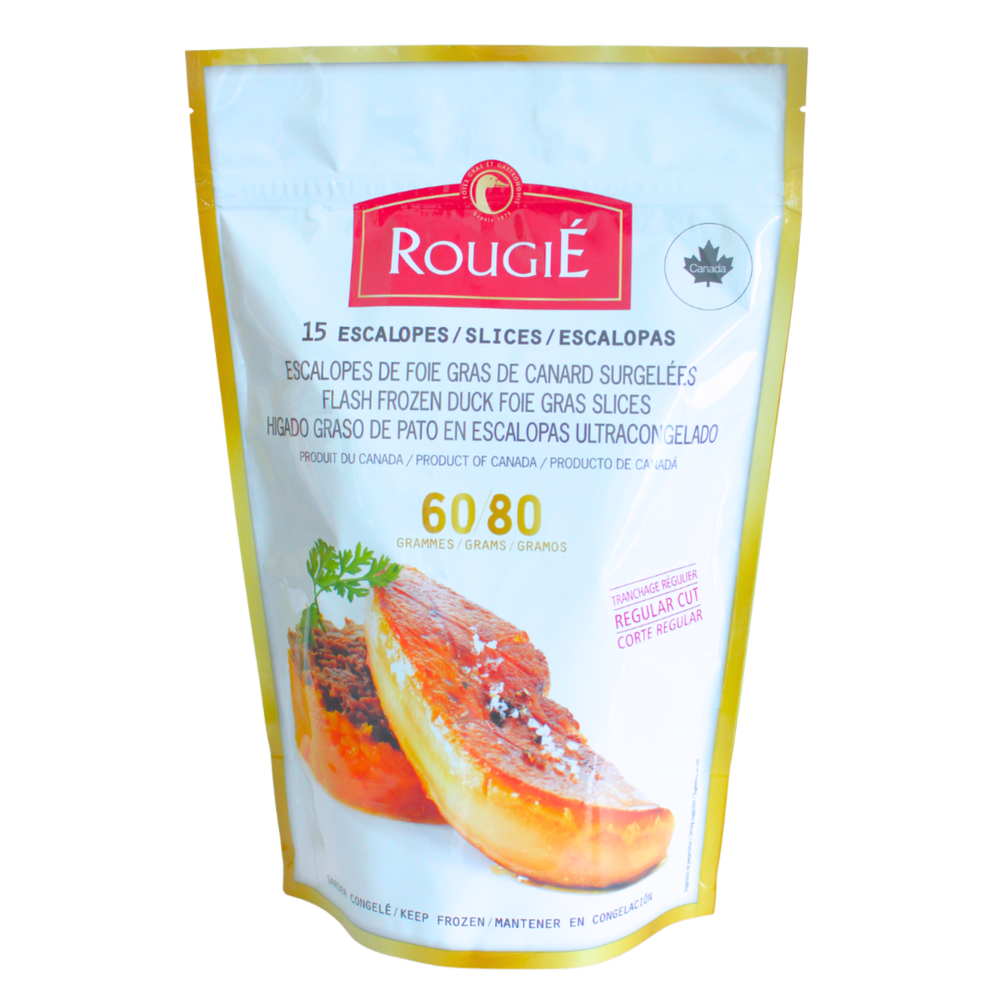 Escalopes de foie gras de canard surgelé "Prestige" - environ 14 Escalopes - Rougié - Foie gras - - La Guilde Culinaire
