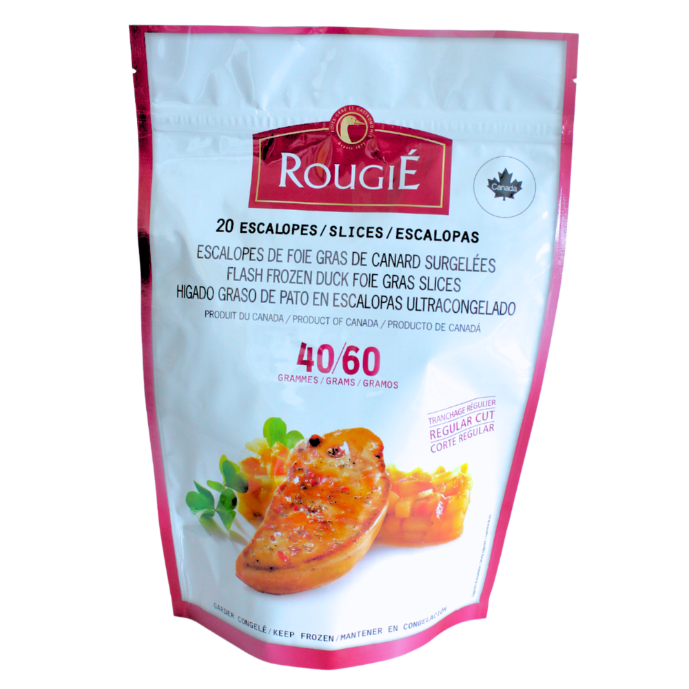 Escalopes de foie gras de canard surgelé "Regulier" - environ 20 Escalopes - Rougié - Foie gras - - La Guilde Culinaire