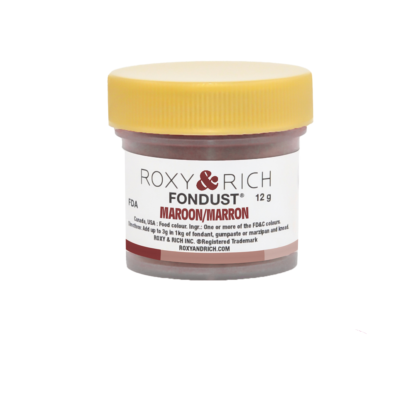 Colorant FONDUST Marron 12g - Roxy & Rich - Colorant alimentaire hydrosoluble - F15-015 - La Guilde Culinaire