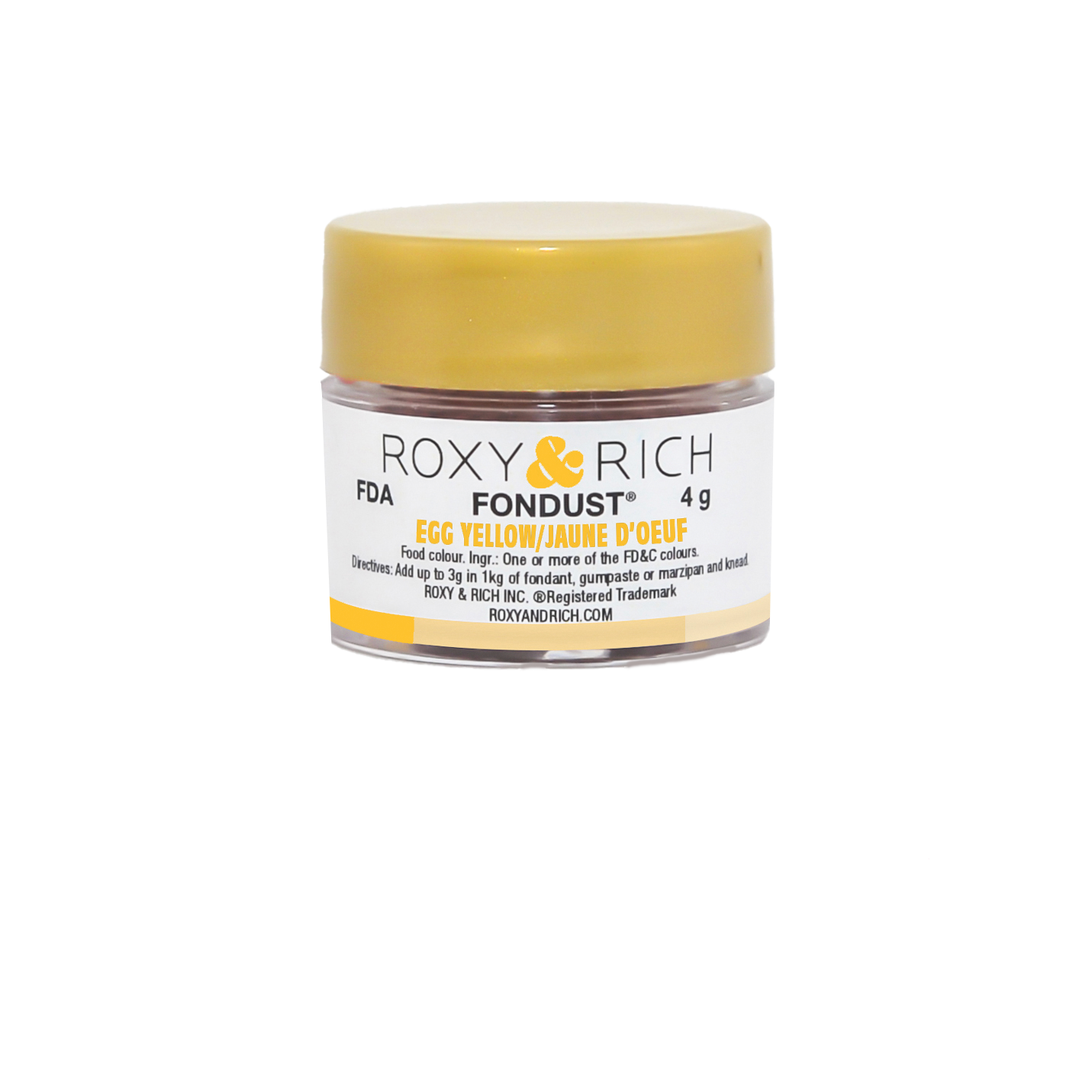 Colorant FONDUST Jaune d'Œuf - Roxy & Rich - Colorant alimentaire hydrosoluble - - La Guilde Culinaire