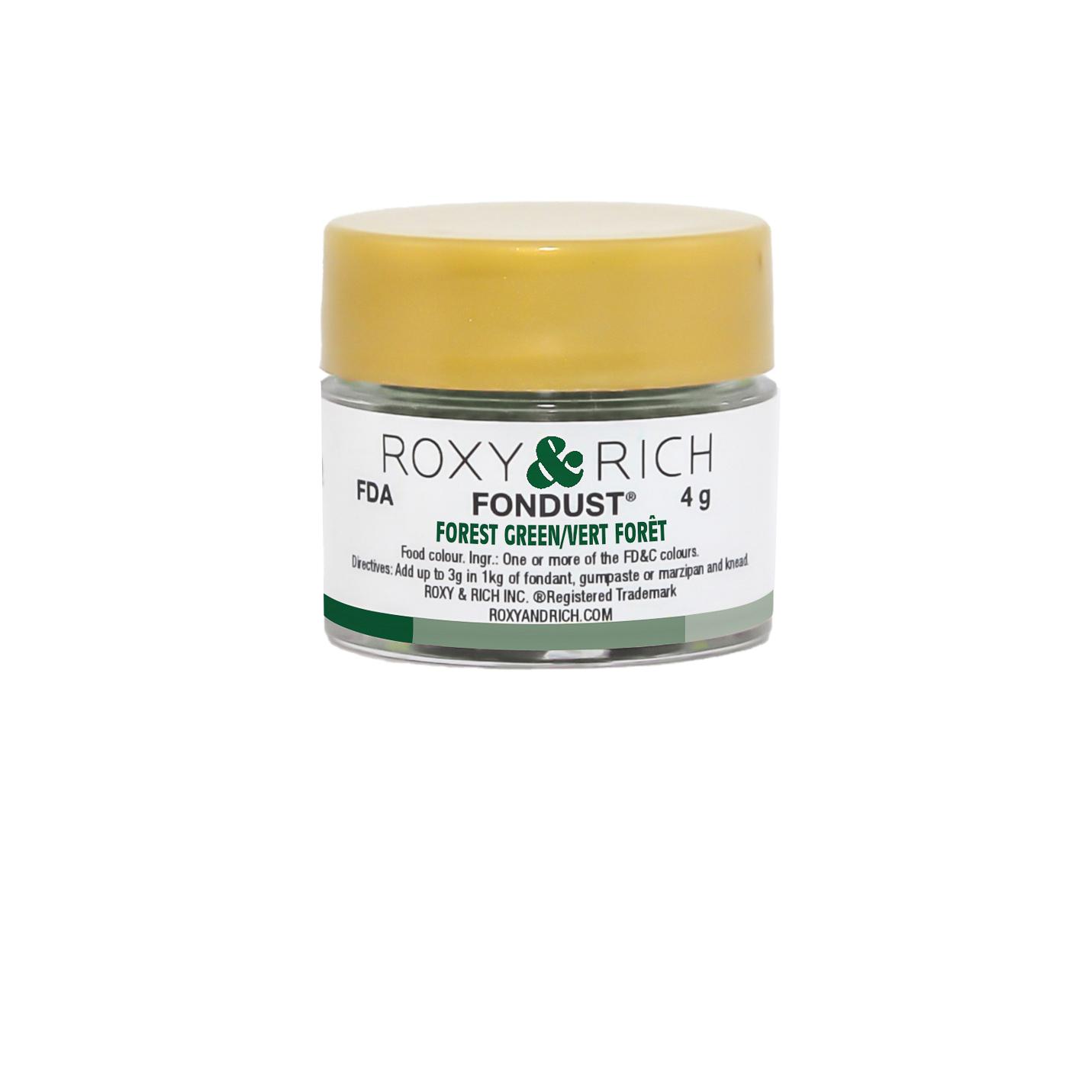 Colorant FONDUST Vert Forêt - Roxy & Rich - Colorant alimentaire hydrosoluble - - La Guilde Culinaire